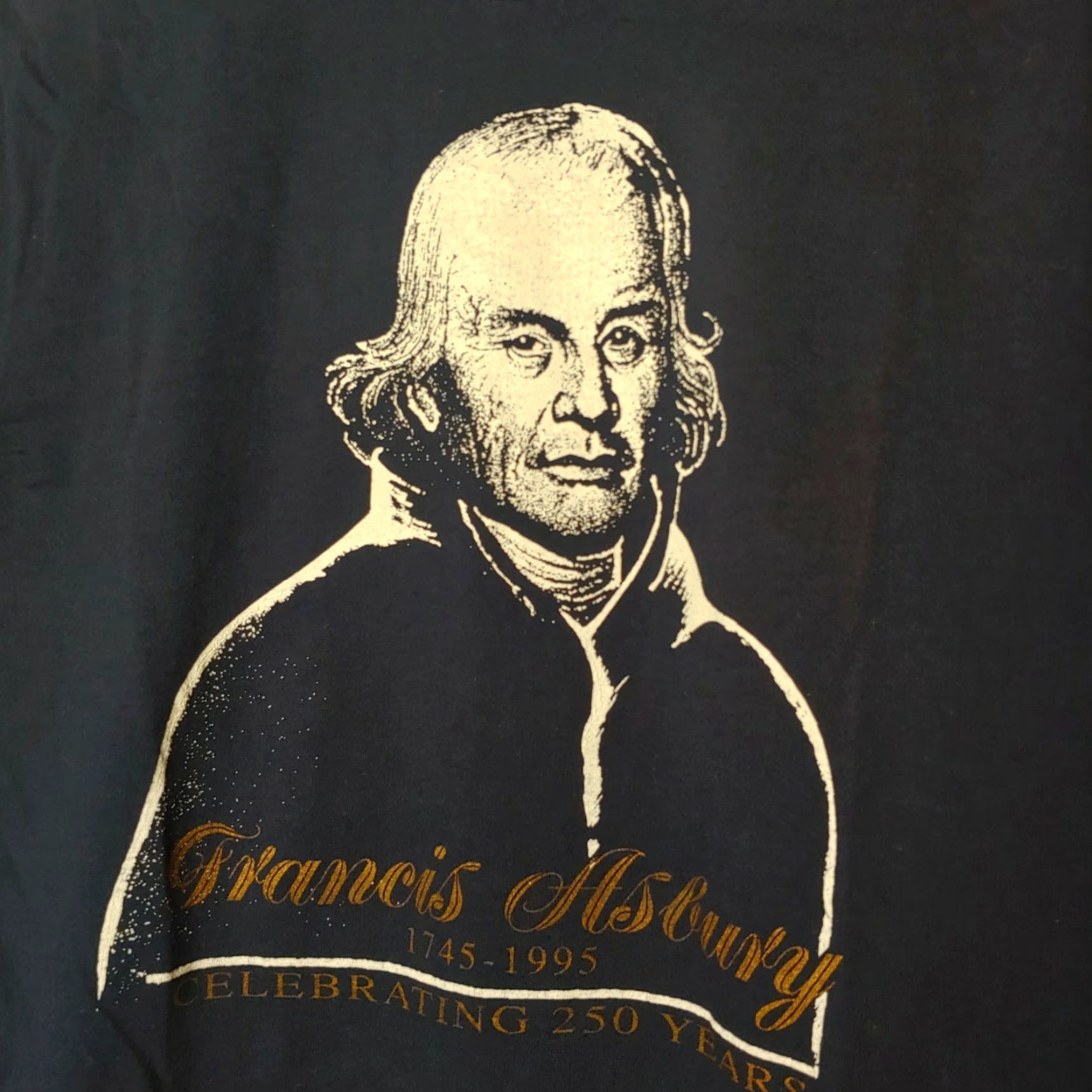 Tultex VINTAGE Tultex Francis Ashbury Shirt M Men Blue 90s Methodist Religion Church History Crew Neck Short Sleeve T-Shirt Size US M / EU 48-50 / 2 - 2 Thumbnail