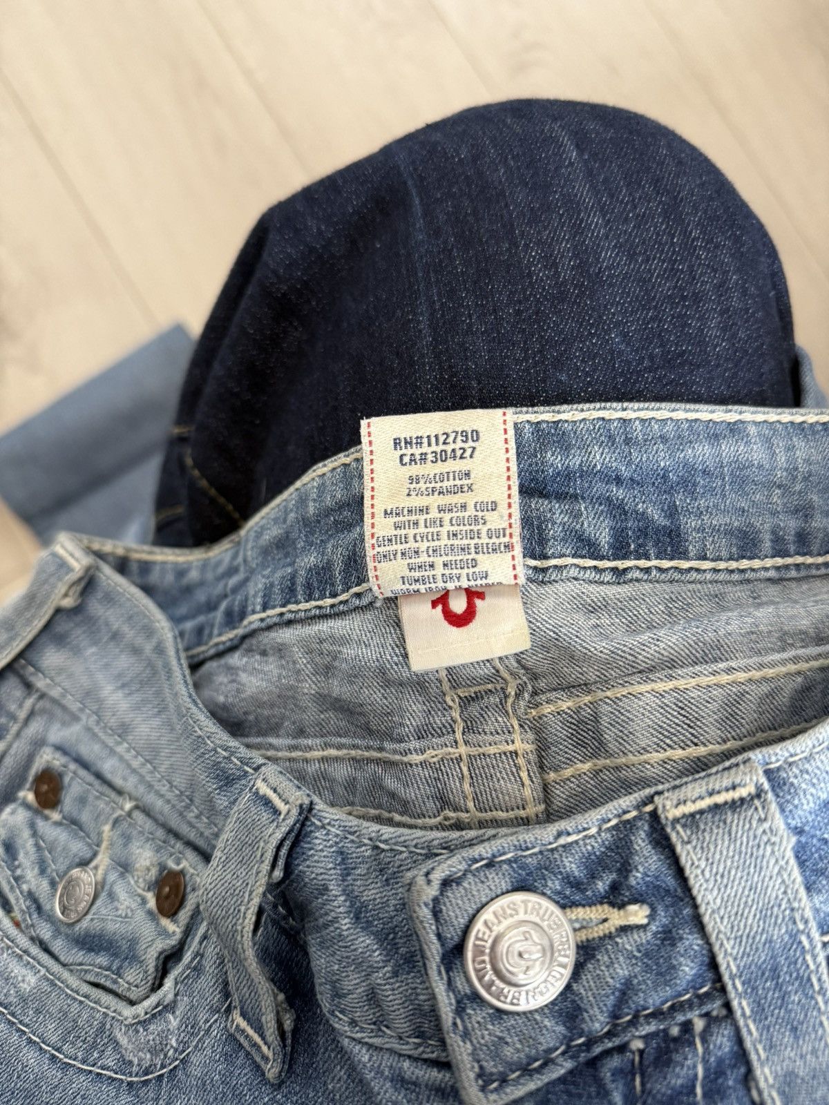 True Religion True Religion Washed Flared Bootcut Denim Jeans Hi-Rise Boot Size 26" / US 2 / IT 38 - 10 Thumbnail
