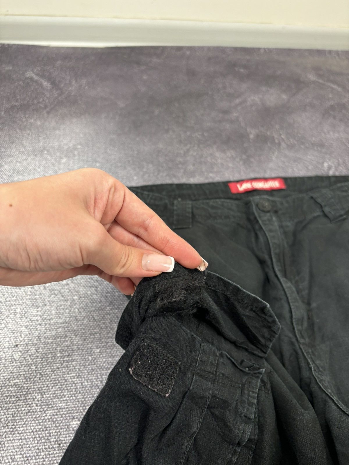 Lee Vintage Lee Dungarees Y2K Military Hype Black Cargo Shorts Size US 34 / EU 50 - 7 Thumbnail