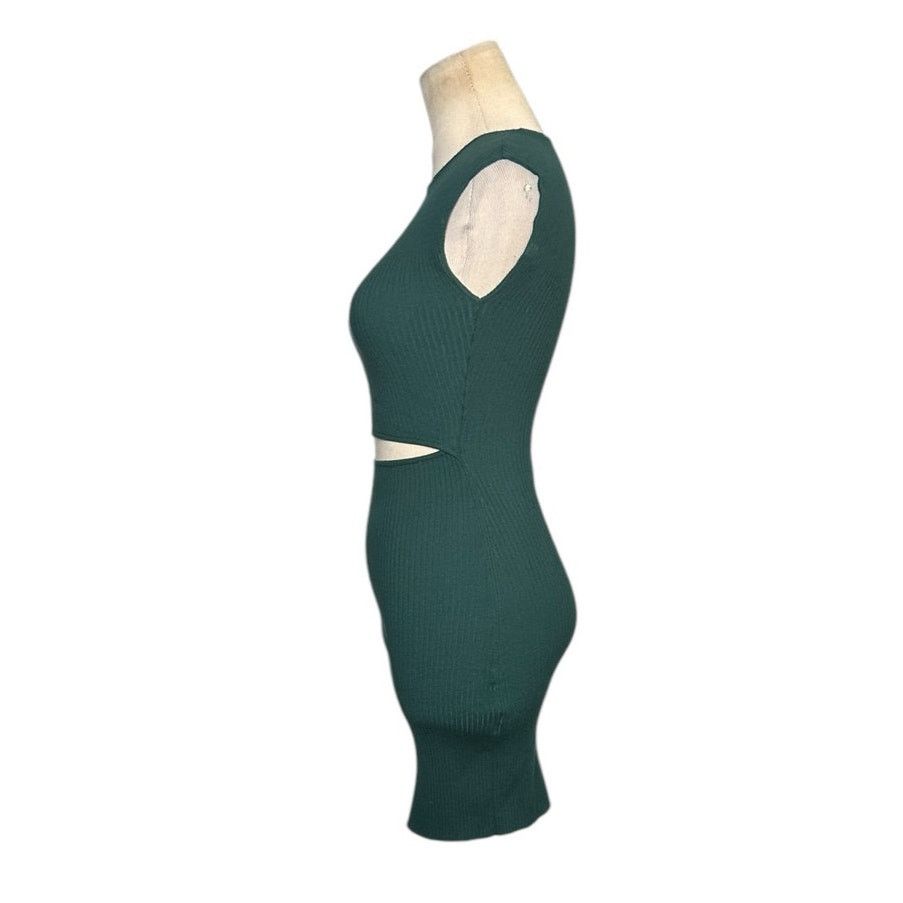 Aritzia Wilfred Green Cutout Bodycon Mini Dress size 2XS Size XXS / US 00 / IT 34 - 7 Thumbnail