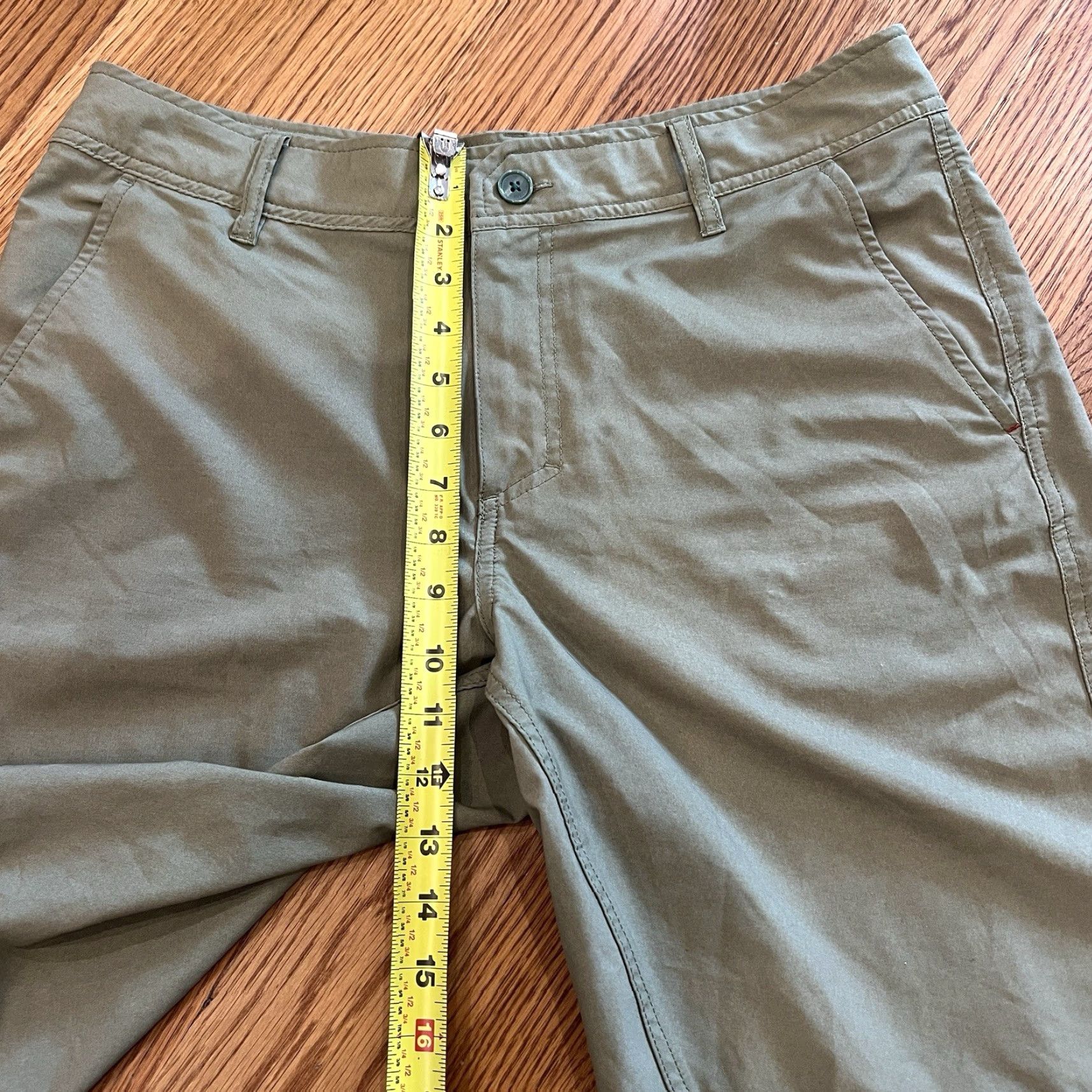 Toad&Co TOAD&CO Hybrid Walking Shorts Men’s Green 32 Regular Mid Rise 10" Inseam Outdoor Casual Stretch Size US 32 / EU 48 - 5 Thumbnail