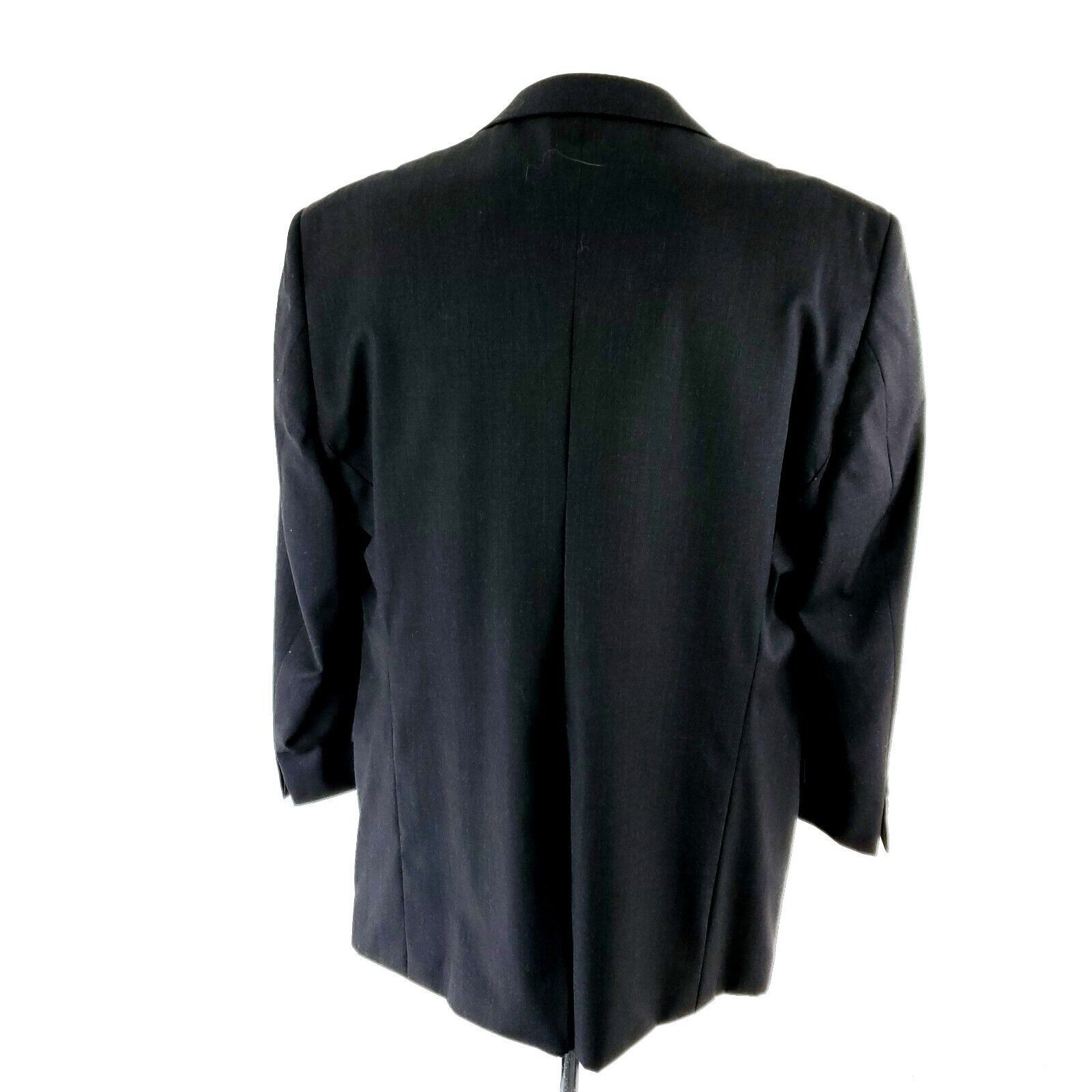 Calvin Klein Calvin Klein Wool 2 Button Blazer 38R Gray Herringbone Size 38R - 5 Thumbnail