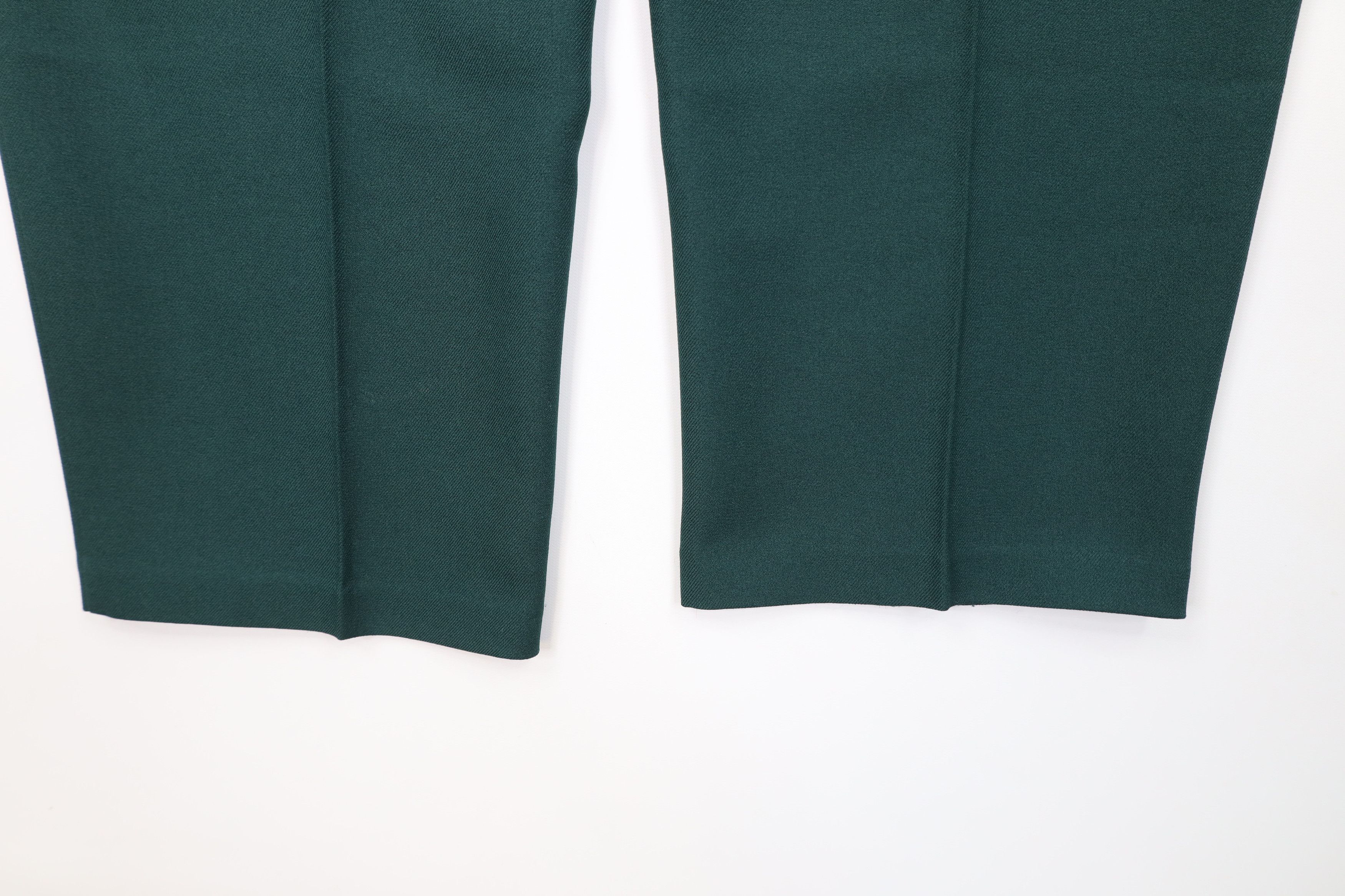 Levi's Vintage 70s 80s Levis Knit Wide Leg Chino Pants Green USA Size 40" / US 18 - 13 Thumbnail
