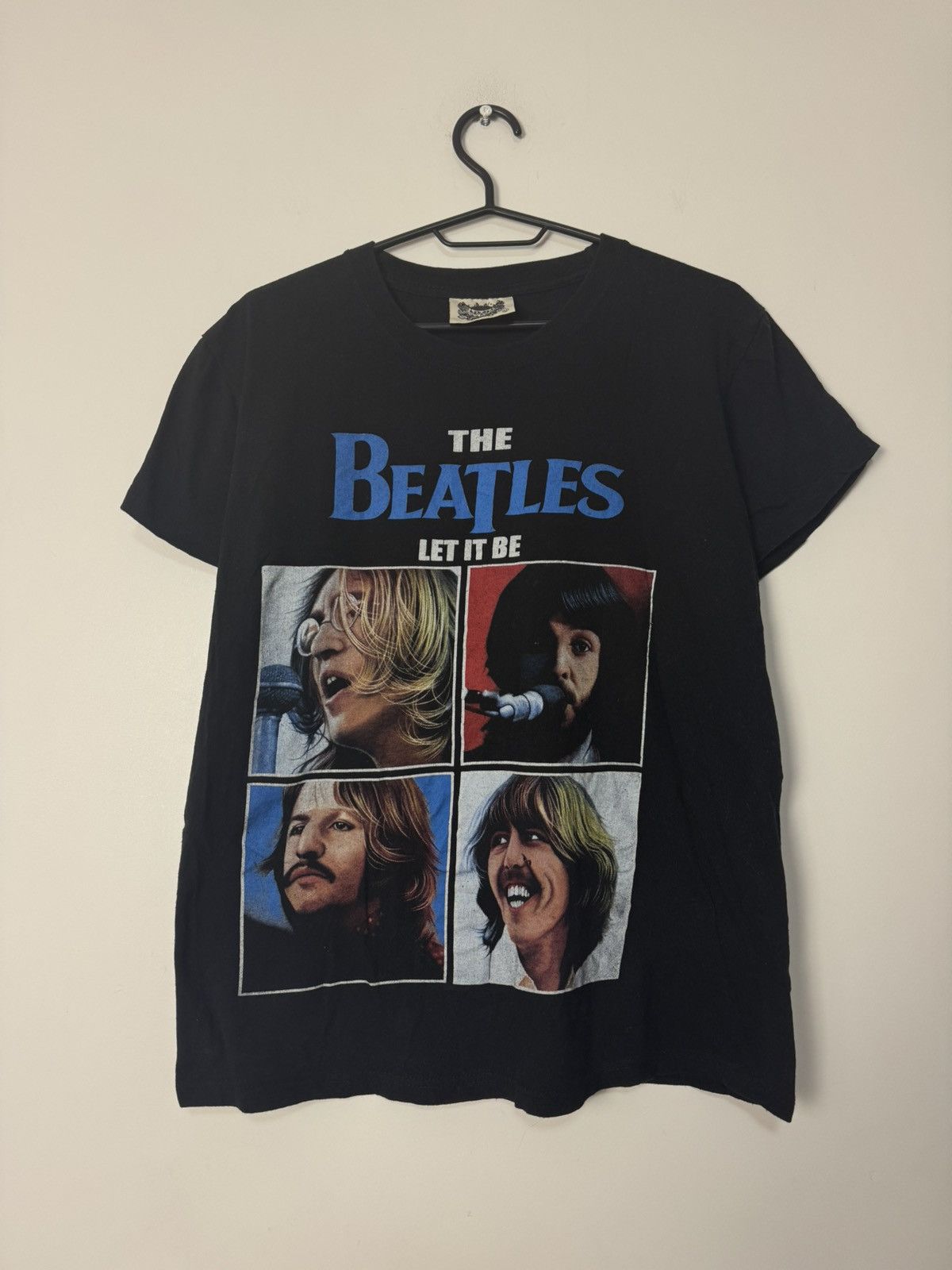 Band Tees The Beatles “Let It Be” Graphic Band T-Shirt Black Size US M / EU 48-50 / 2 - 1 Thumbnail