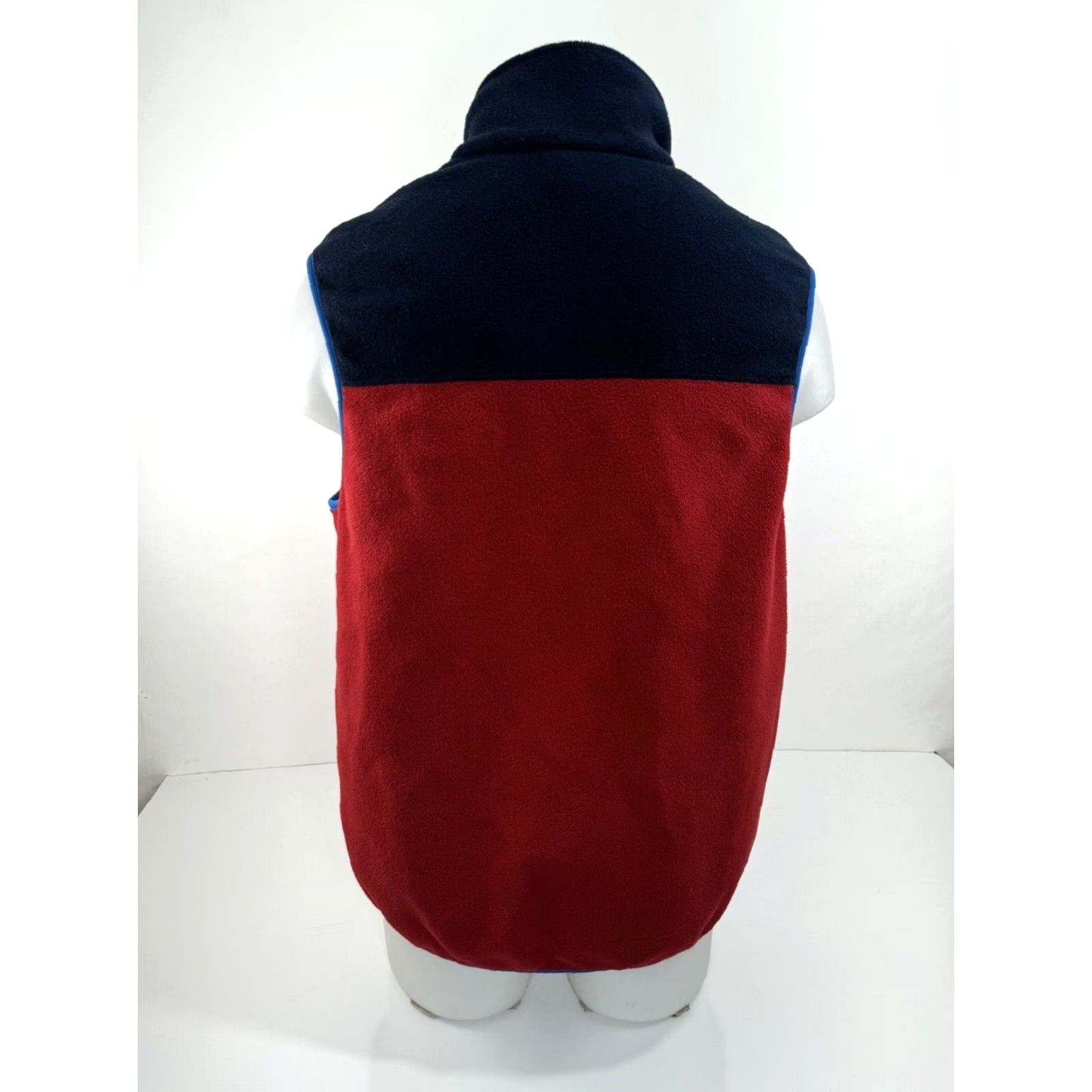 Patagonia PATAGONIA / SYNCHILLA - Mens L Full Zip Sweater Fleece Vest Shirt Mens L Blue Red Vest Full Zip Fleece 90s Style Image J15 Size US L / EU 52-54 / 3 - 3 Thumbnail