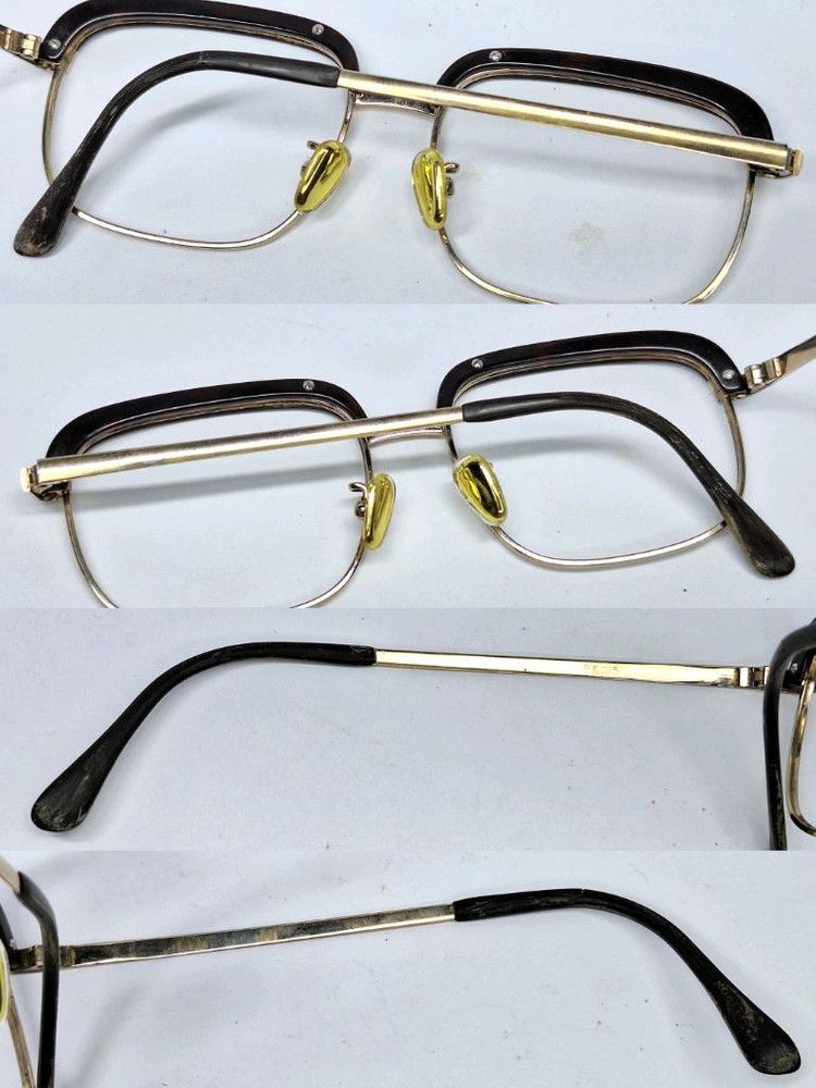 Other VINTAGE 1980s No.5117 Browline Glasses 50mm Gold Edition Size ONE SIZE - 7 Thumbnail