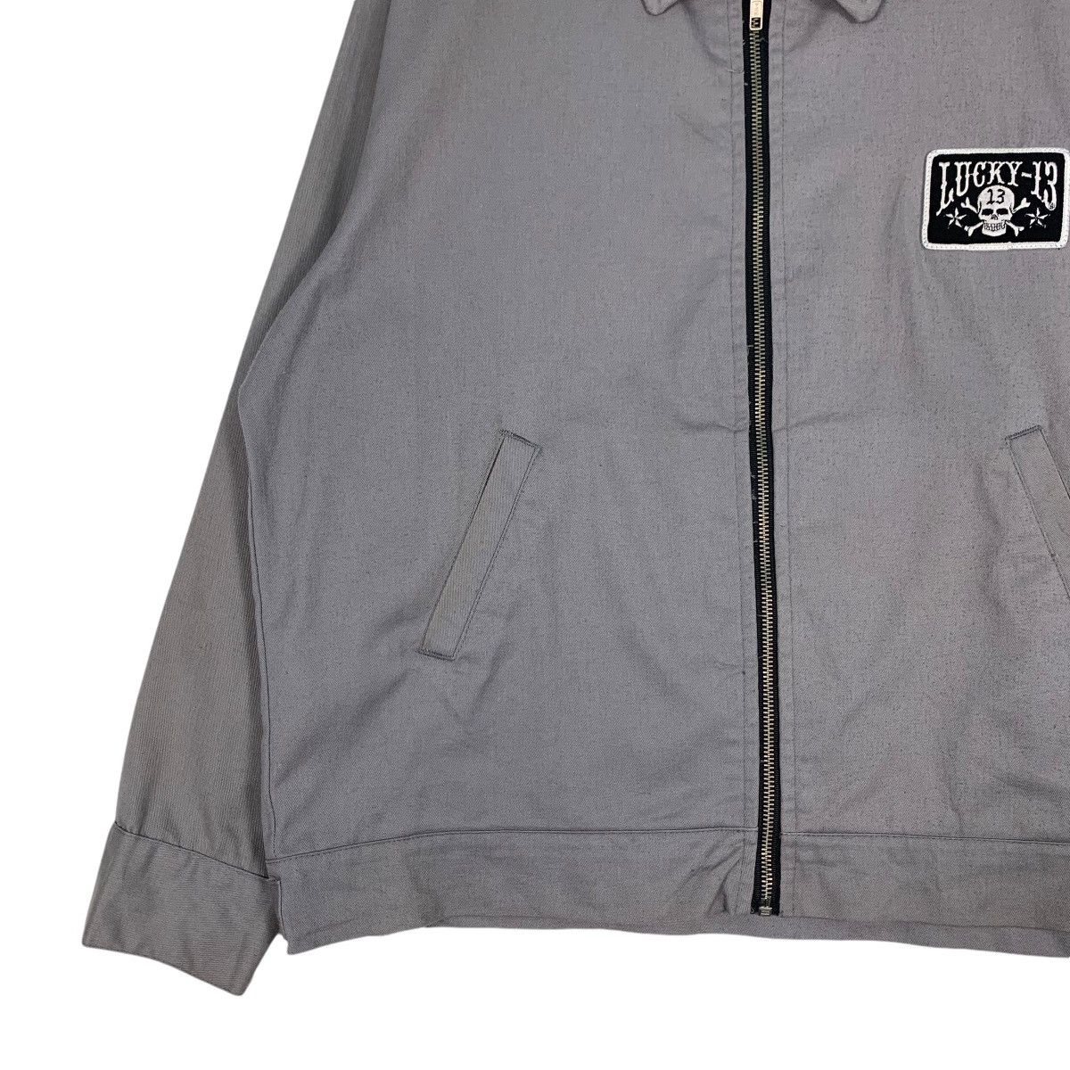 Vintage LUCKY 13 Crossbones Skull Logo Jacket #1269-C57 Size US M / EU 48-50 / 2 - 5 Thumbnail