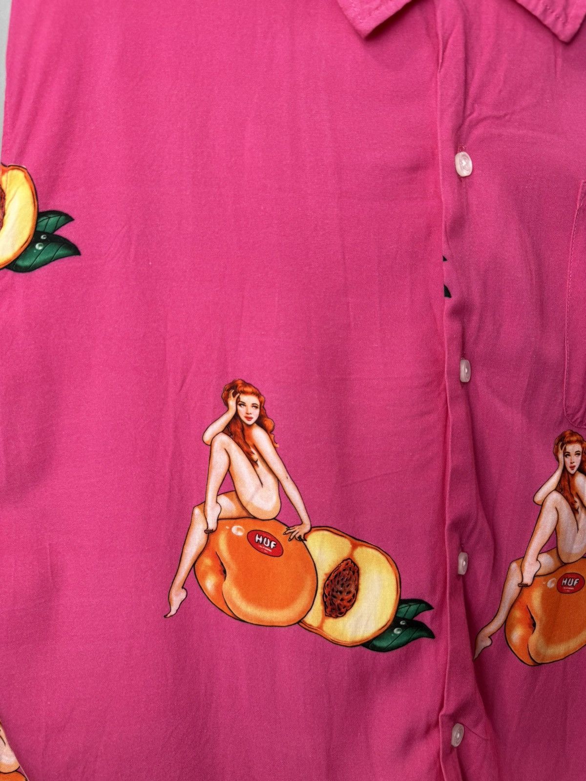 Huf Huf Sexy Naked Girl Printed Crazy Shirt Size US XL / EU 56 / 4 - 4 Thumbnail