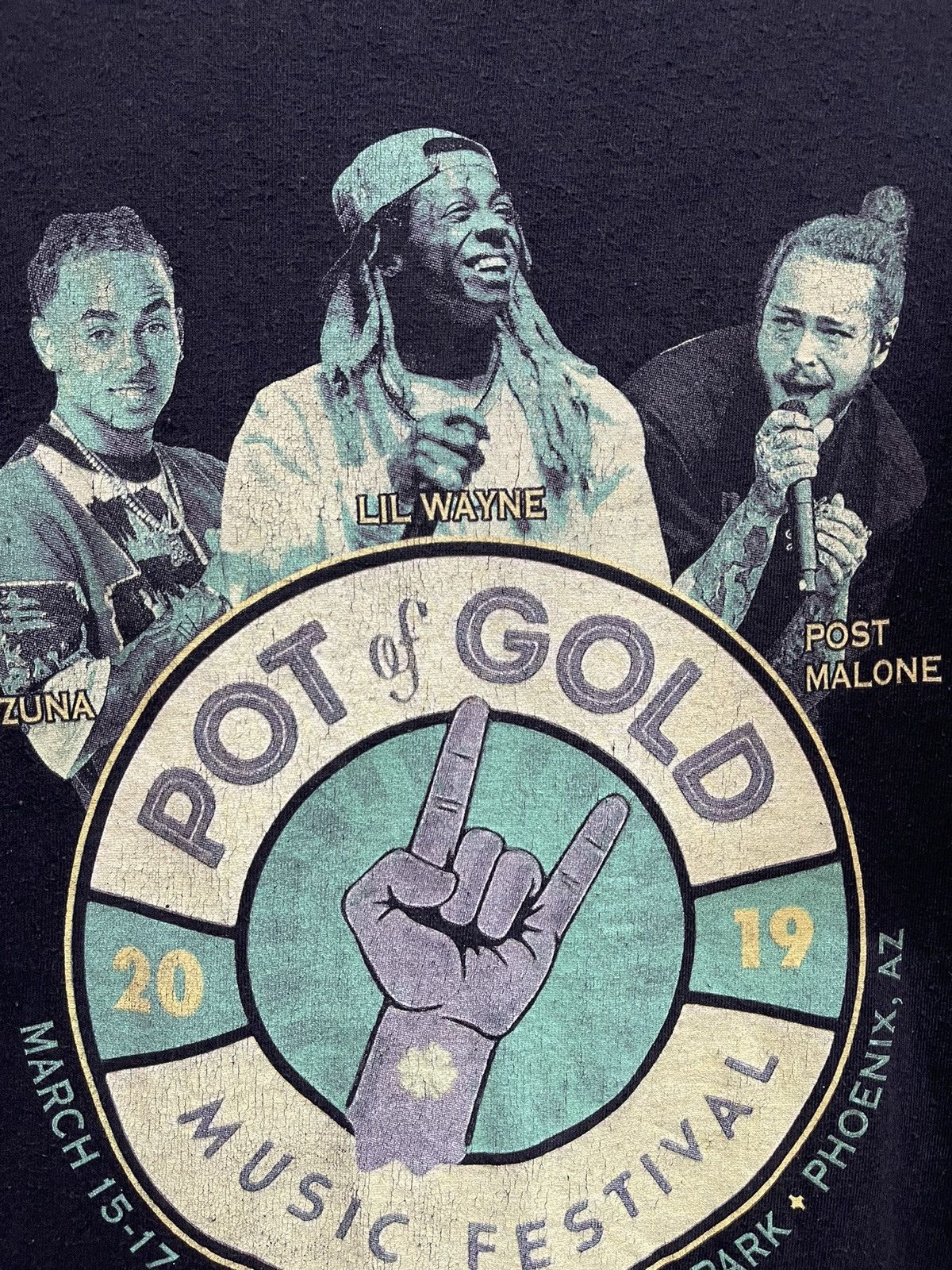 Band Tees Pot Of Gold 2019 Music Festival🔥🔥🔥 Size US L / EU 52-54 / 3 - 5 Thumbnail