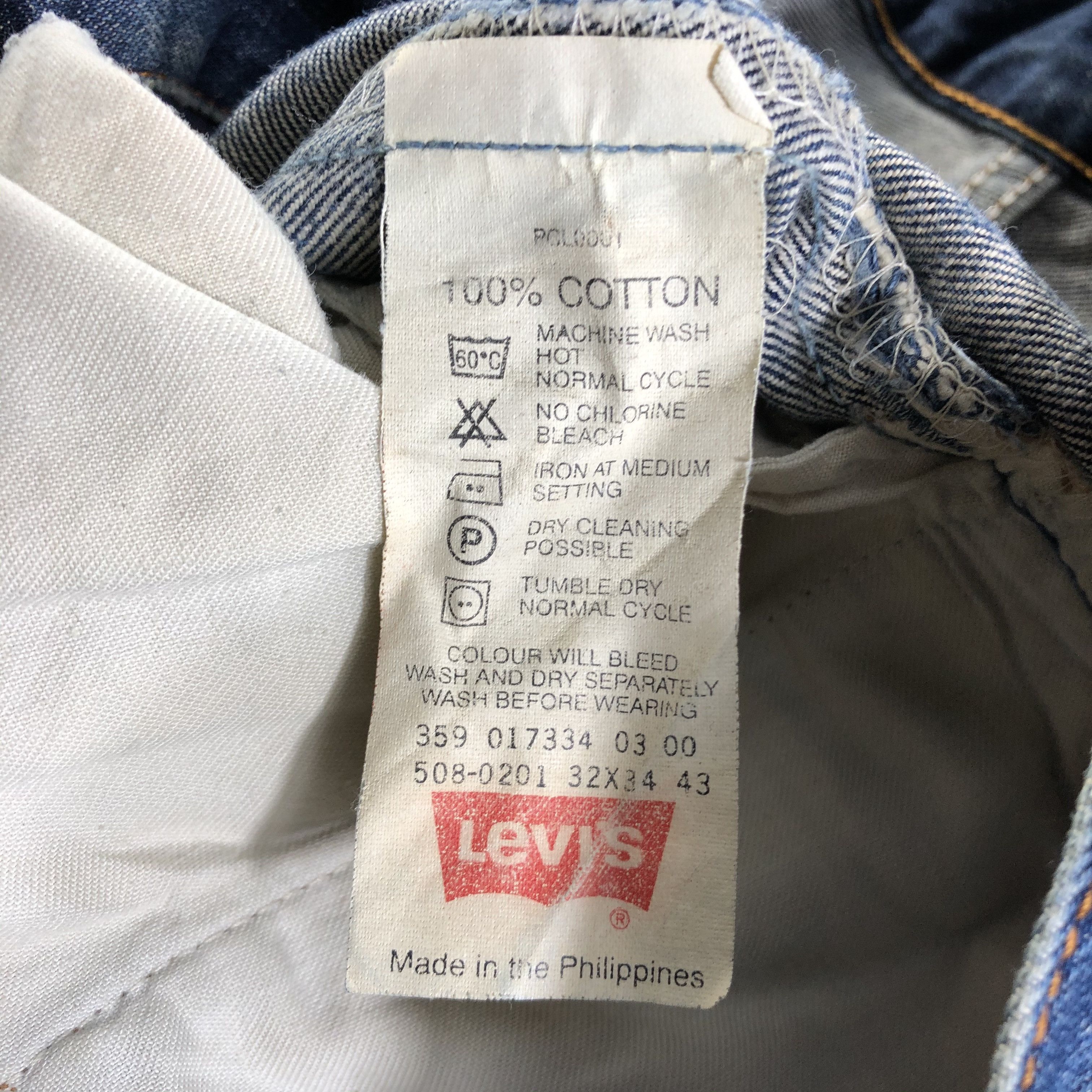 Levi's Vintage Levis 508 Jeans Dirty Blue Denim KJ2356 Size US 32 / EU 48 - 12 Thumbnail