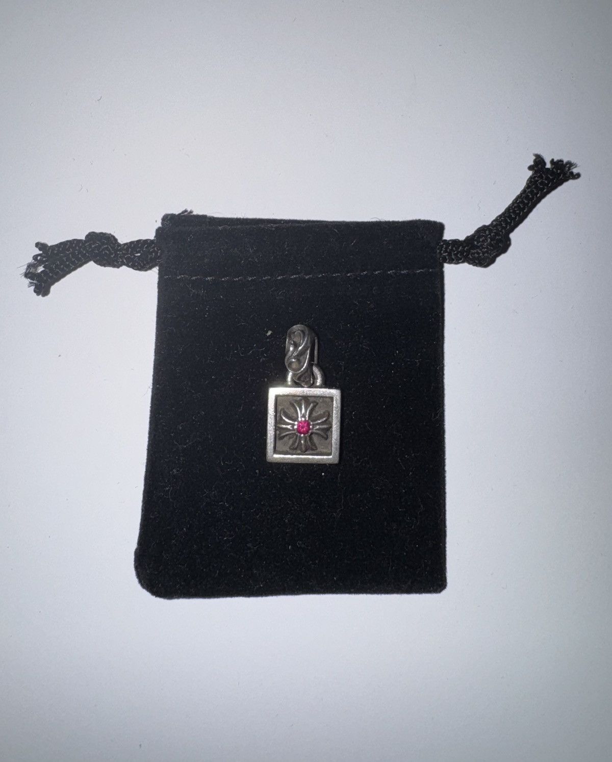 Chrome Hearts Chrome Hearts CH Plus 1 Ruby Necklace Silver Size ONE SIZE - 3 Thumbnail