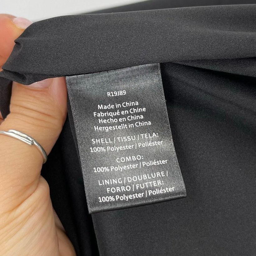 Rachel Zoe Rachel Zoe | Roarke Belted Grosgrain Trim Black Satin Blazer Size M / US 6-8 / IT 42-44 - 13 Thumbnail