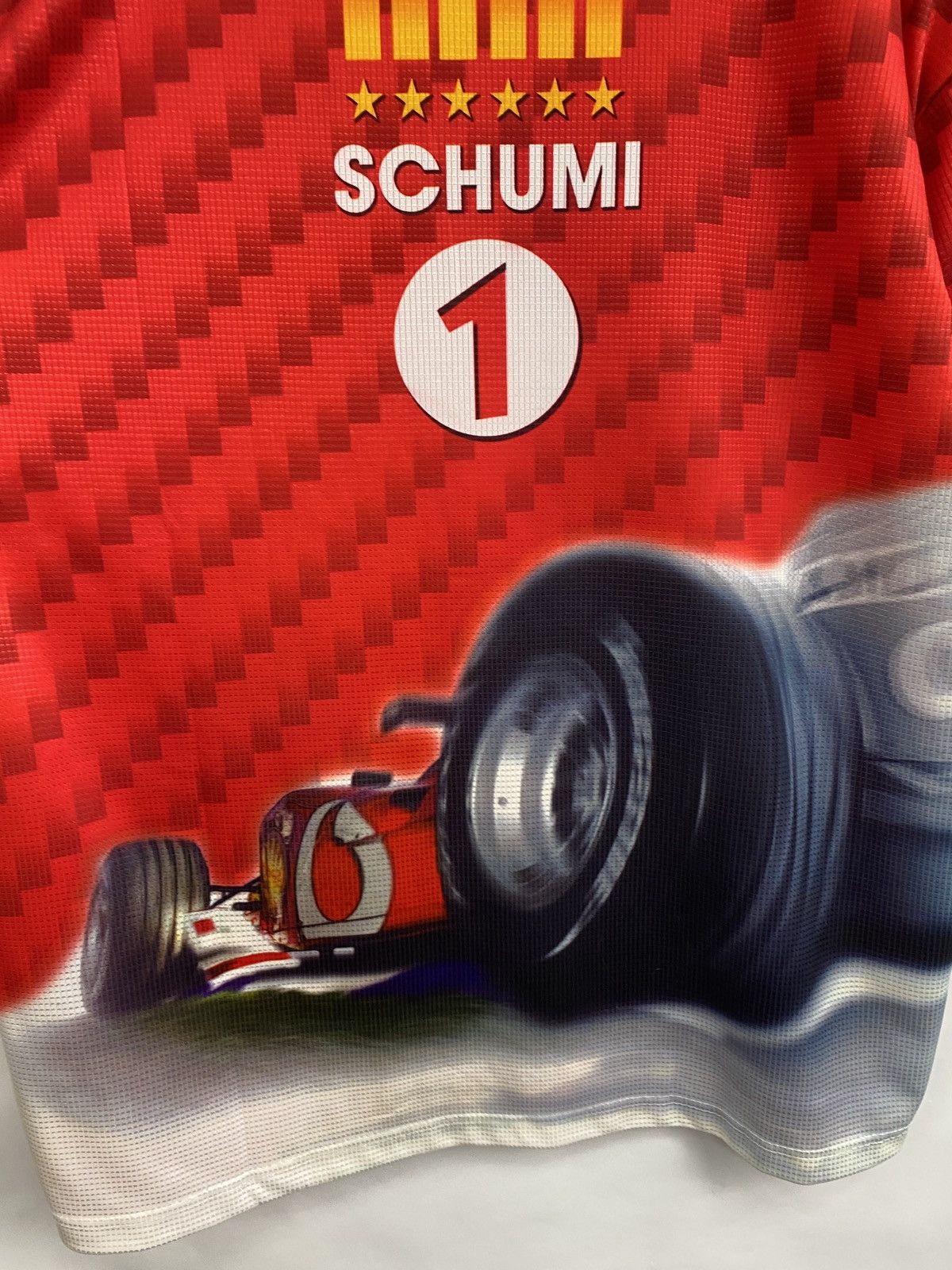Ferrari Vintage 90s Michael Schumacher Schumi 1 Fan Jersey T-Shirt Size US L / EU 52-54 / 3 - 11 Thumbnail