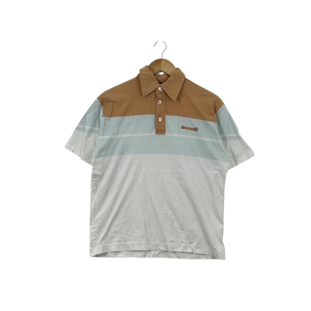 Ocean Pacific Vintage OCEAN PACIFIC OP Surf Hawaii Striped Polo Tee Shirt Size US S / EU 44-46 / 1 - 1 Thumbnail