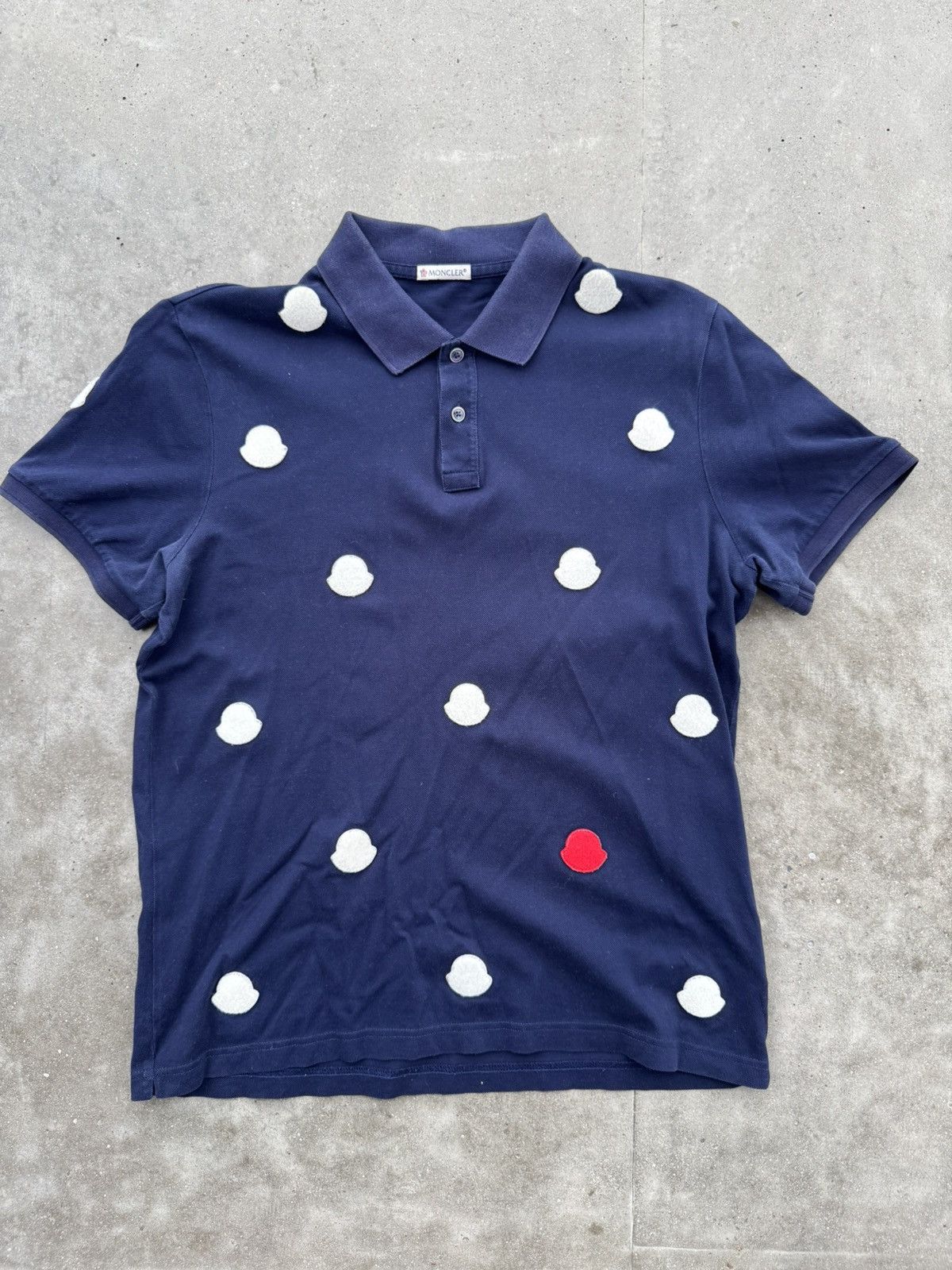 Designer × Moncler × Moncler Grenoble Moncler Multilogo polo t-shirt Size US M / EU 48-50 / 2 - 1 Thumbnail