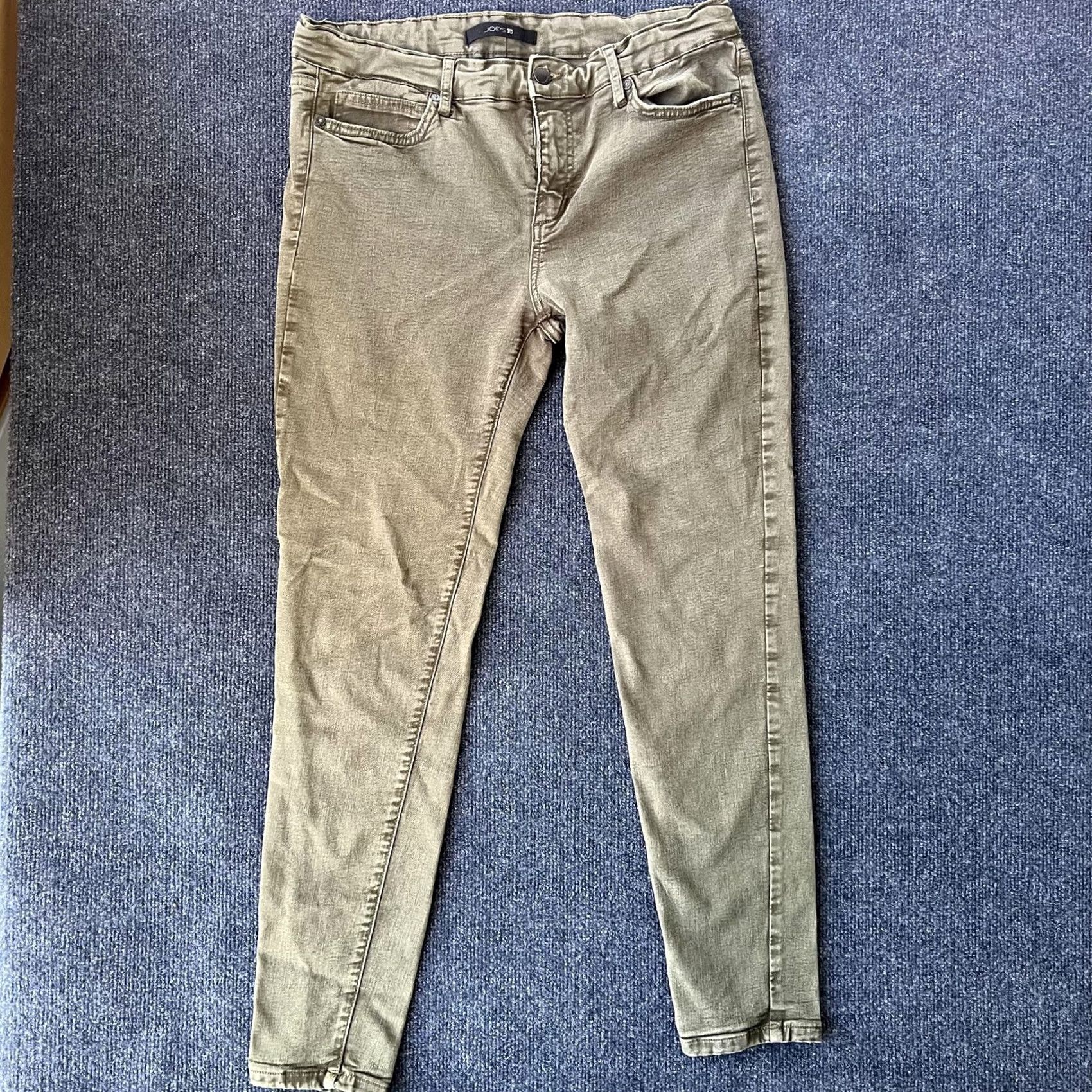 Vintage Joe's Jeans Womens Jeans Skinny Midrise Olive Green 31 Five Pocket Stretch Denim Pants Size 24" / US 00 / IT 34 - 2 Thumbnail
