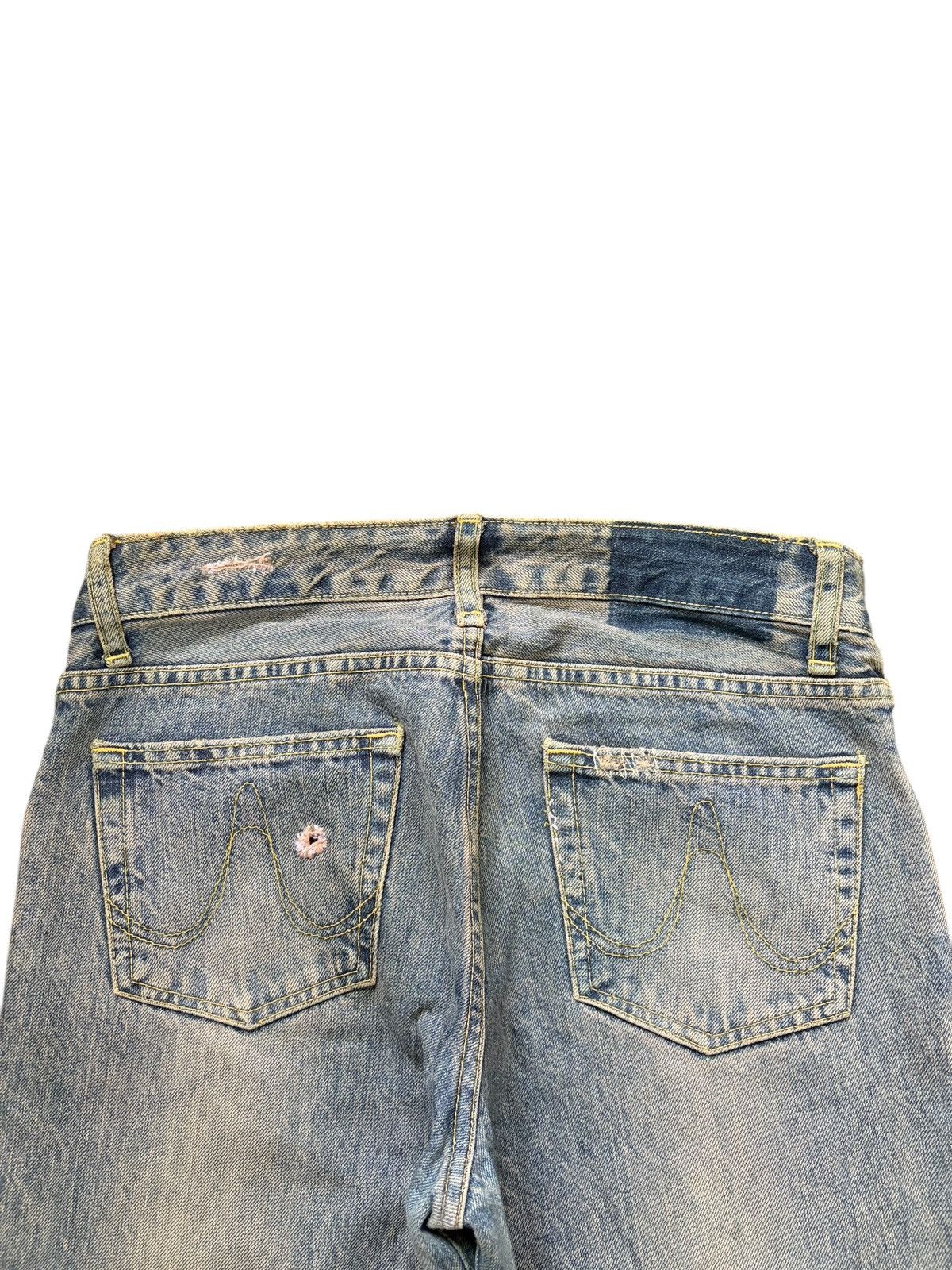 ATSURO TAYAMA Vintage Atsuro Tayama Mud Wash Distress Flare Jeans Size 28" / US 6 / IT 42 - 4 Thumbnail