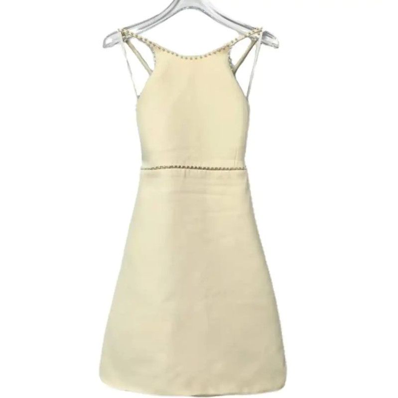 Miu Miu Miu Miu Beige Wool Women's Dress Size S 0089 Size S / US 4 / IT 40 - 1 Thumbnail