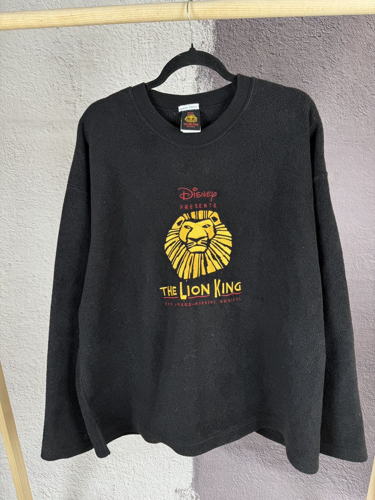 Cartoon Network × Disney × Vintage The Lion King Disney vintage black embroidery fleece sweater Size US L / EU 52-54 / 3 - 2 Thumbnail