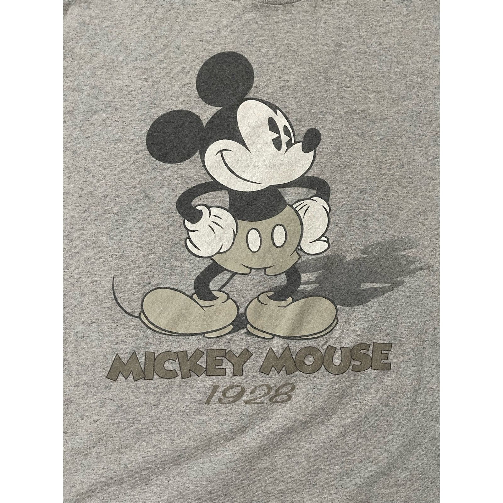 Disney Vintage Mickey Mouse 1928 T-Shirt Mens XL Double Sided Gray Size US XL / EU 56 / 4 - 4 Thumbnail