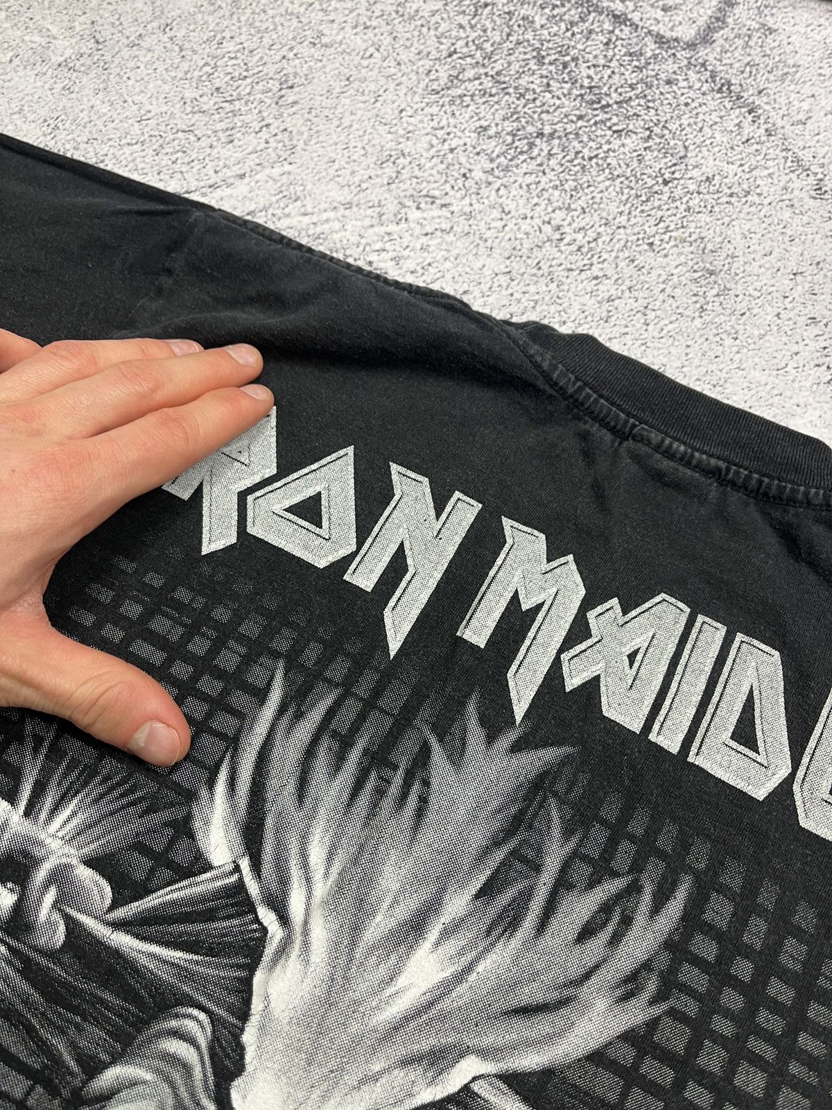 Band Tees × Iron Maiden Crazy Iron Maiden Overprint Double Sided Rock T Shirt Y2k Size US M / EU 48-50 / 2 - 11 Thumbnail