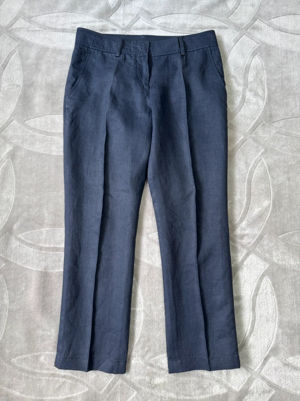 Aspesi Aspesi suit trousers pants 100% Linen navy size 44 Size 30" / US 8 / IT 44 - 1 Thumbnail