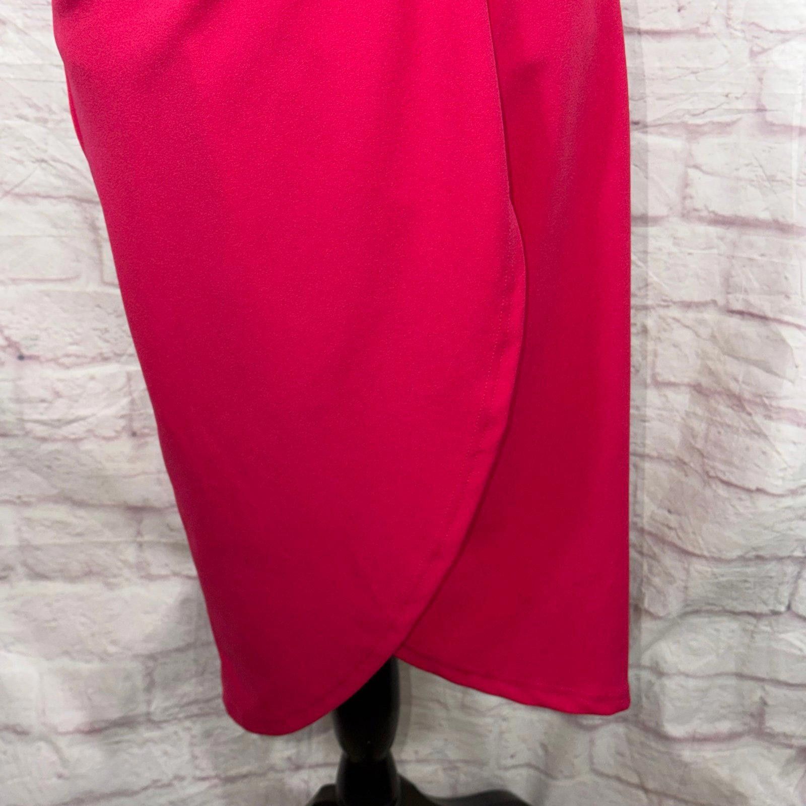 Other PrettyGarden Women's Medium One-Shoulder Pink Dress NWT Size M / US 6-8 / IT 42-44 - 5 Thumbnail