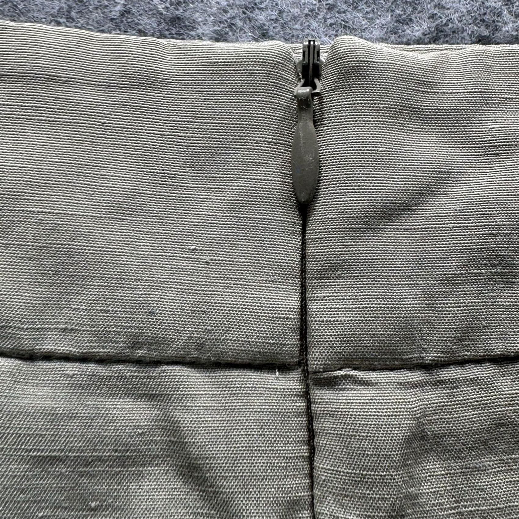 Armani Armani Collezioni Skirt Womens 8 Beige Linen Pencil Knee Length Made In Italy Size 30" / US 8 / IT 44 - 7 Thumbnail