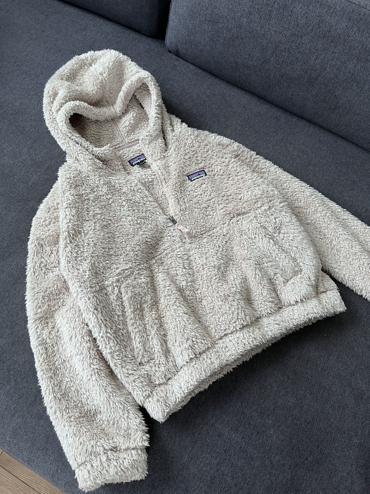 Patagonia Patagonia 1/2 Zip Fluffy Teddy Gorpcore Hooded Jacket TEENS Size US XXS / EU 40 - 6 Thumbnail