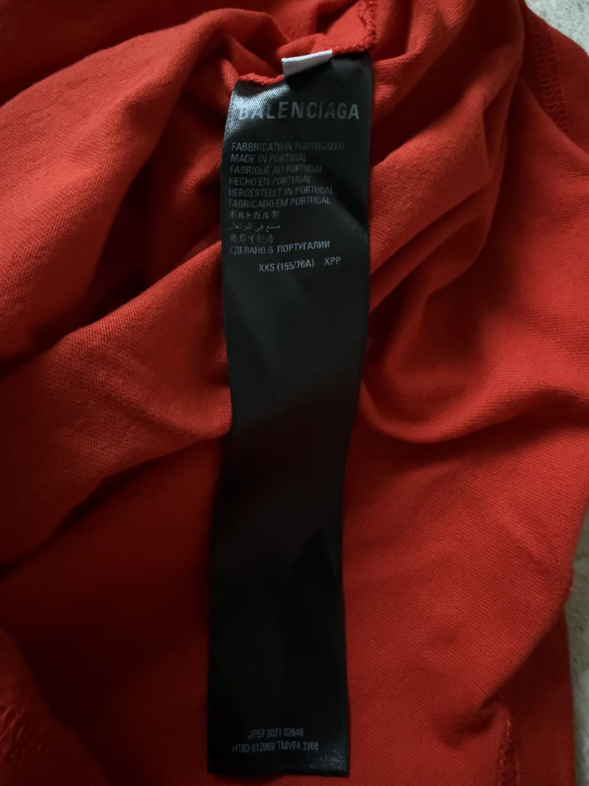 Balenciaga Balenciaga Embroidered Logo Red T-Shirt Size US M / EU 48-50 / 2 - 5 Thumbnail