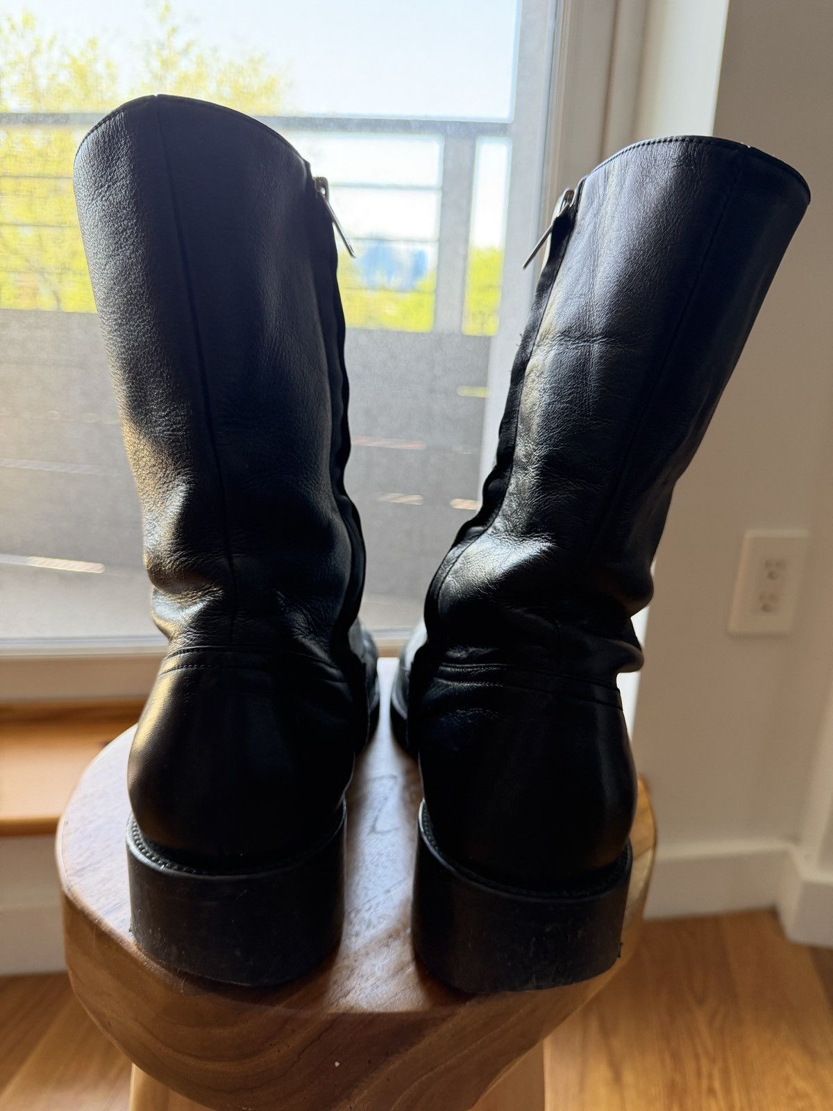 Sandro Sandro Black Square Boots Size US 11 / EU 44 - 3 Thumbnail