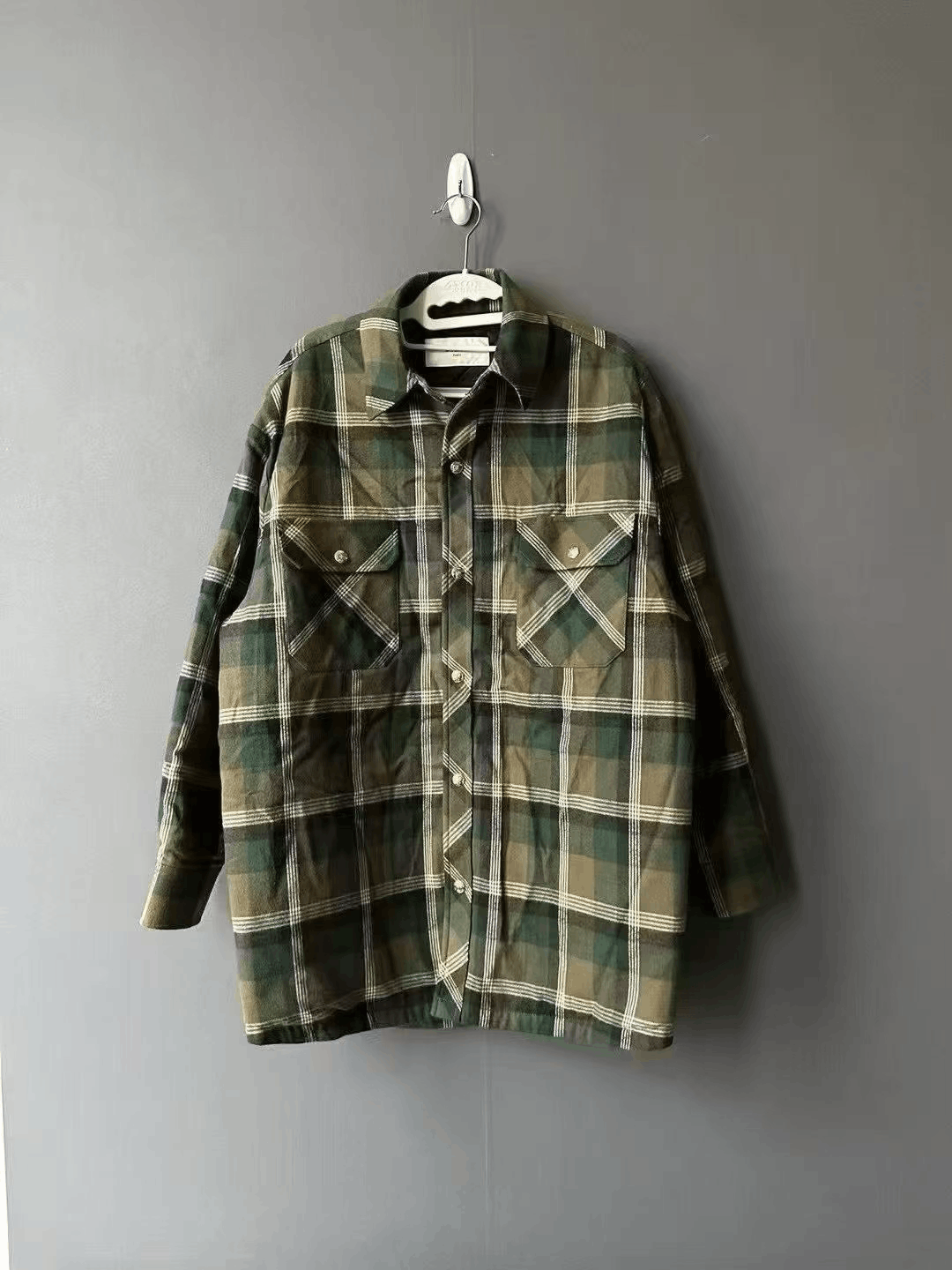 Celine Celine Plaid Triomphe Gold Buckle Padded Jacket Size S / US 4 / IT 40 - 1 Thumbnail