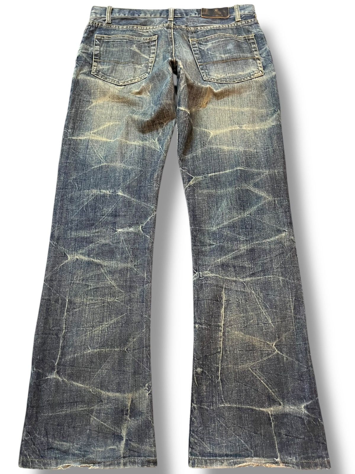 Japan Blue Vintage Men’s Mellrose Flare Mudwash Honeycomb Denim Size US 32 / EU 48 - 5 Thumbnail