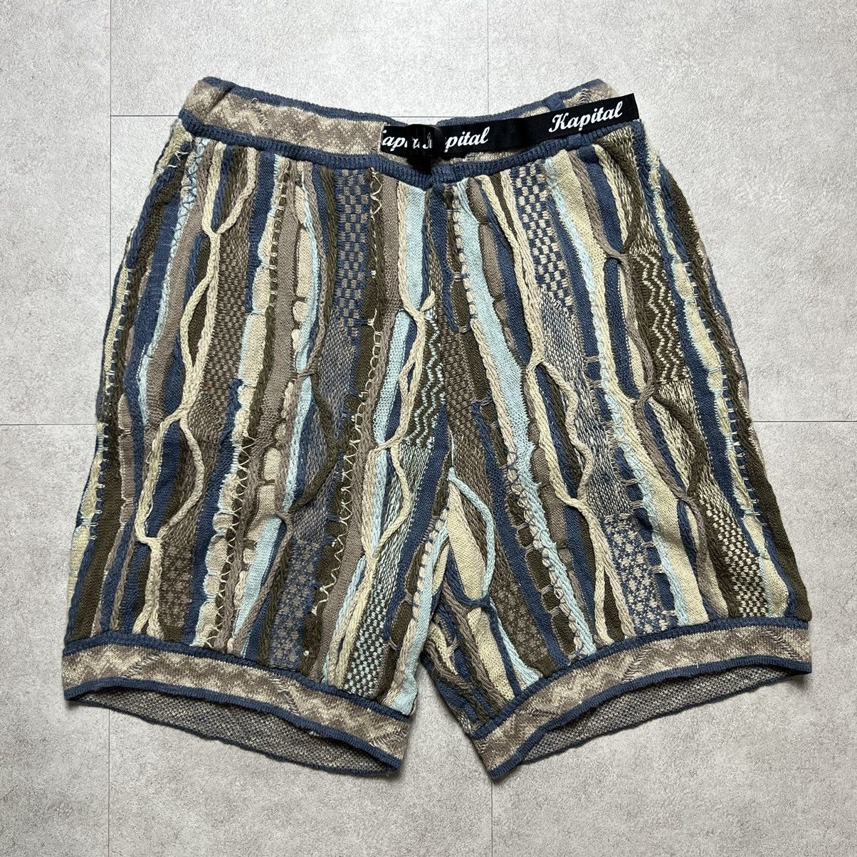 KAPITAL 7G ニット GAUDYショートパンツ(パープル, size3) Kapital 7G