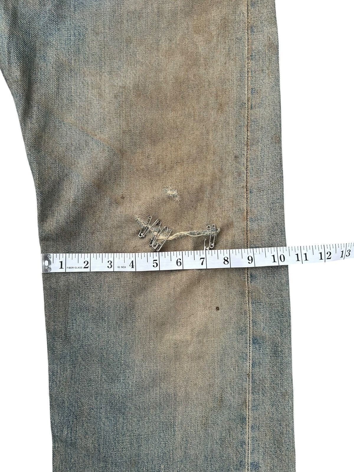 Kapital Thrashed Vintage Edwin 505X Selvedge Rusty Denim Jeans Size US 33 - 23 Thumbnail