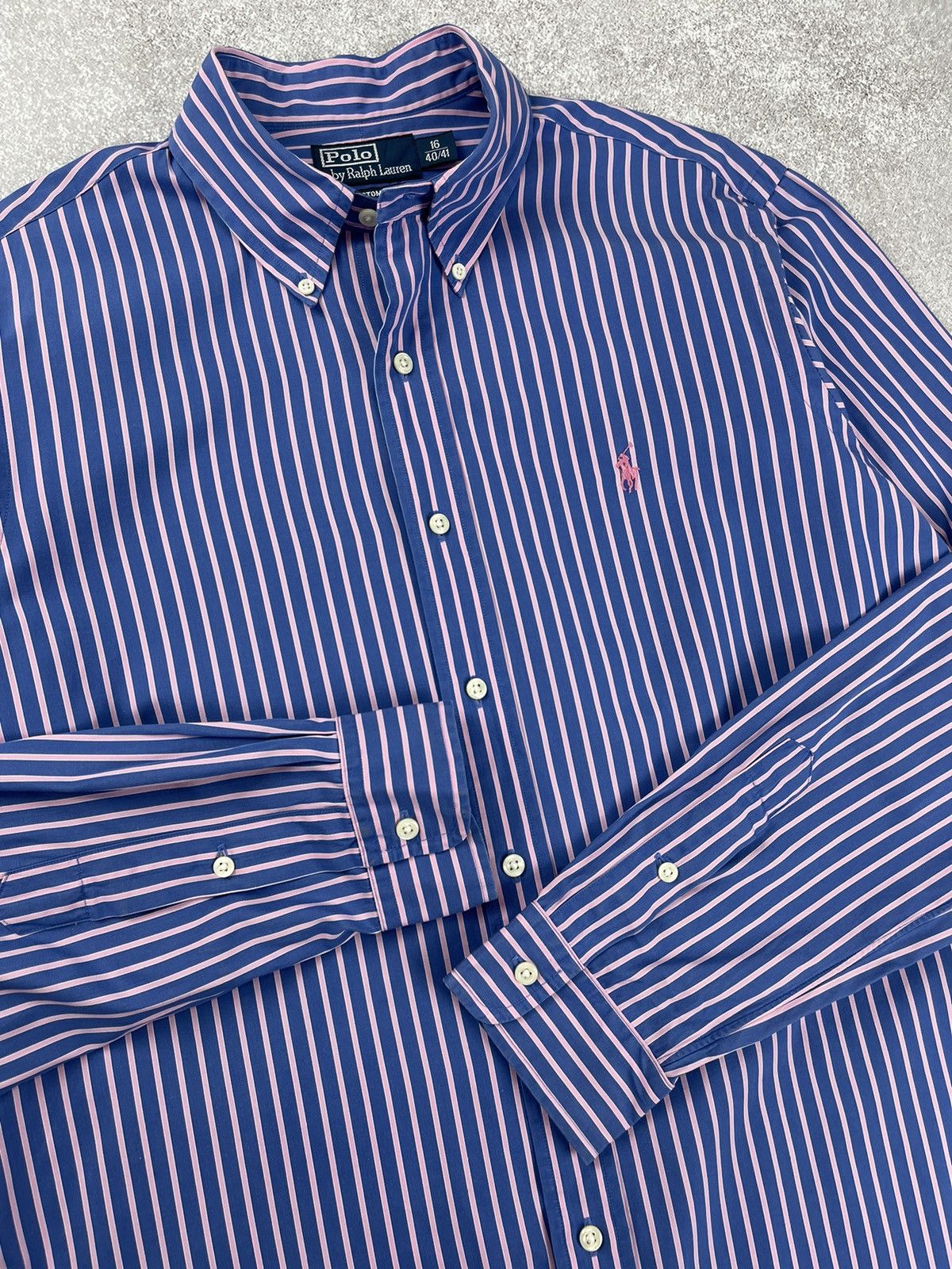 Polo Ralph Lauren × Ralph Lauren Polo Ralph Laurer Logo Striped Shirt Size US L / EU 52-54 / 3 - 2 Thumbnail