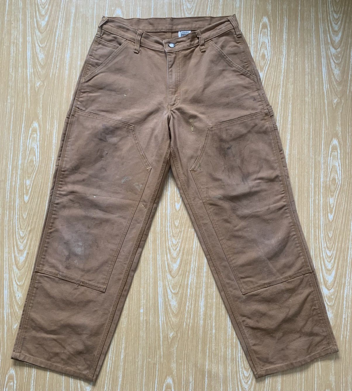 Japanese Brand Dirty Dakota Carpenter Double Knee Workwear Canvas Pants Size US 30 / EU 46 - 3 Thumbnail