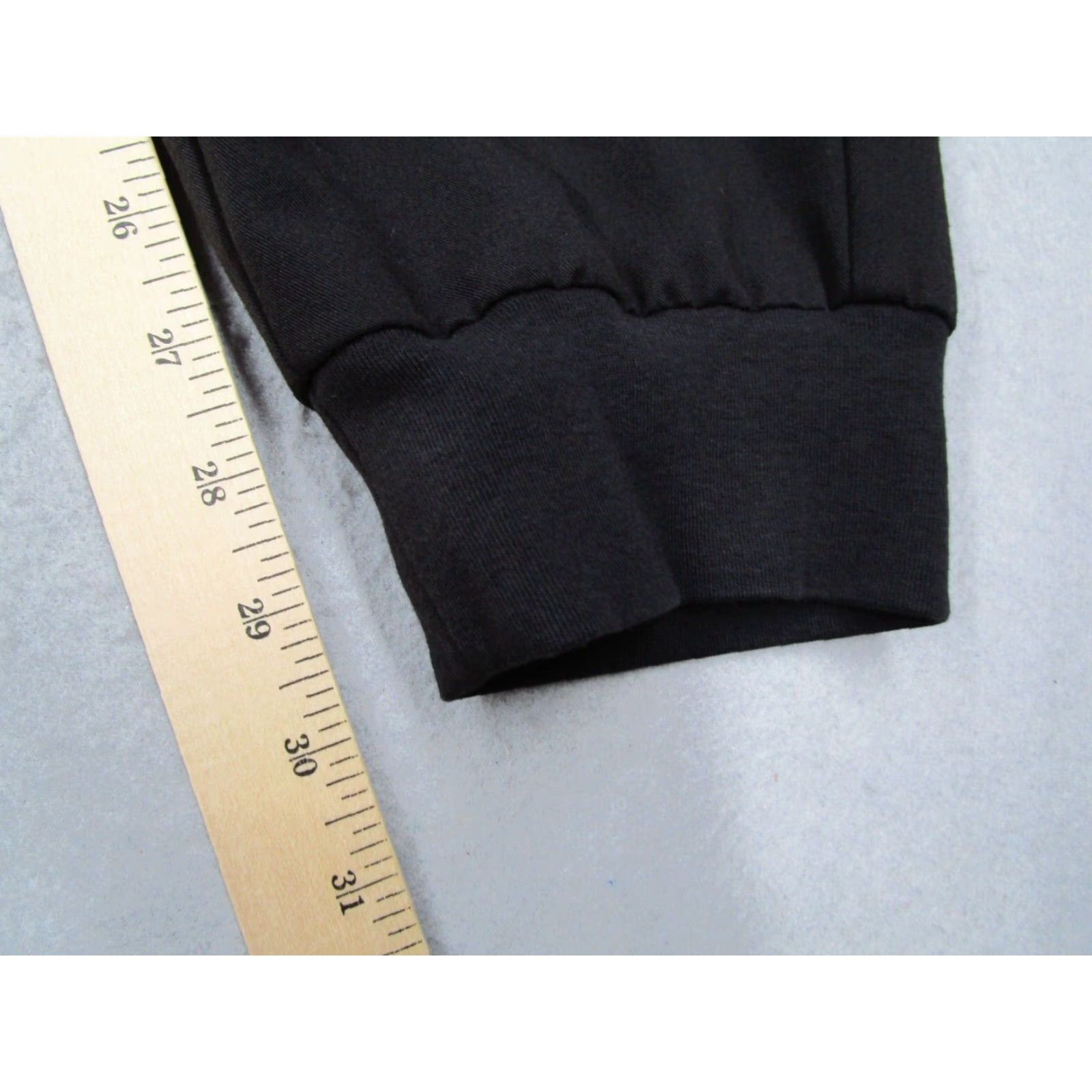 Vintage FIGS Women XL Tall Black Technical Scrubs Shirt Jogger - Solid Polyester Blend W23SW2003T 35X30 Size 40" / US 18 - 7 Thumbnail