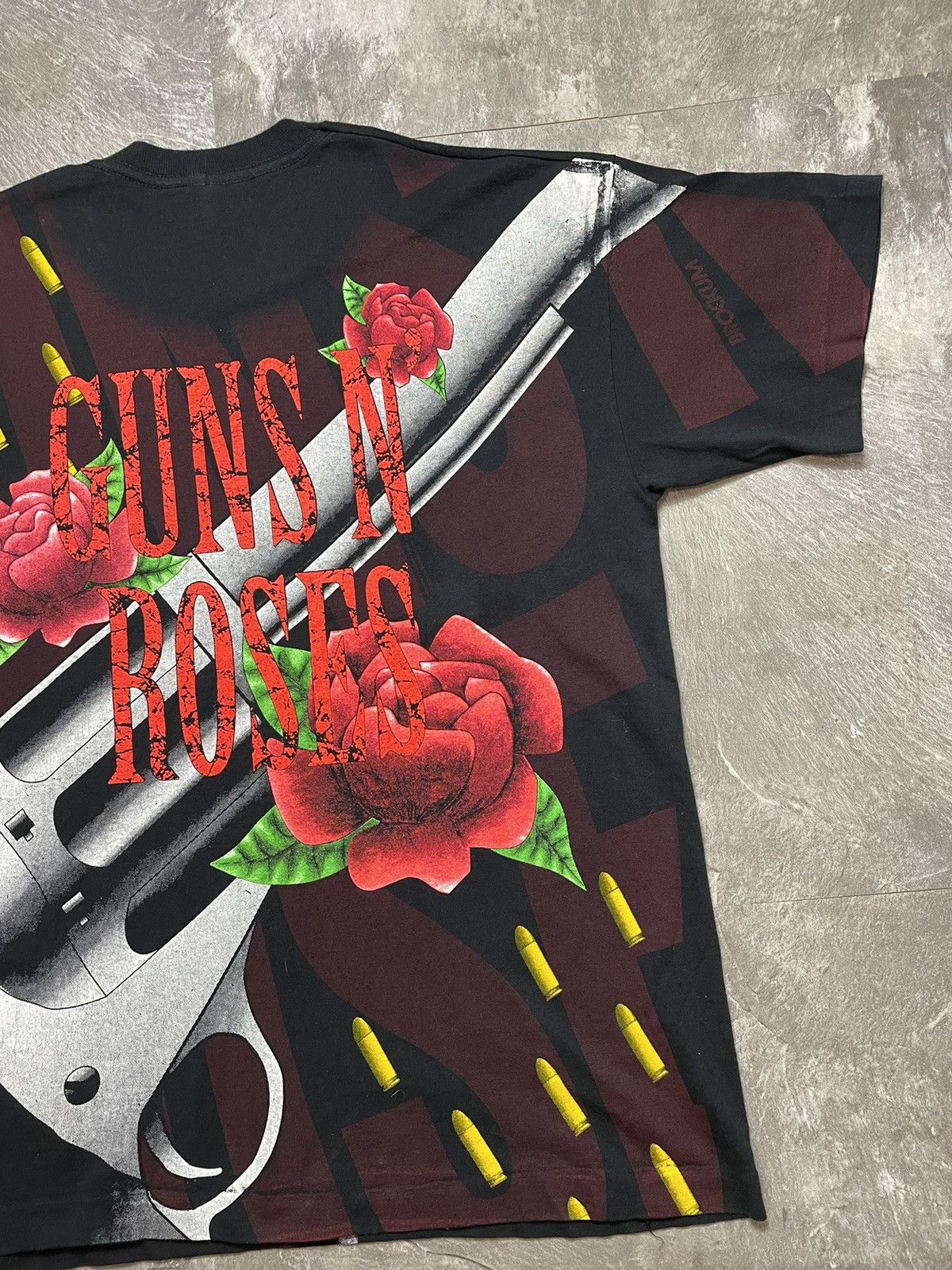 Guns N' Roses 🚨Vintage 1993 Guns n Roses Alloverprint Band Tee Graphic Size US XL / EU 56 / 4 - 10 Thumbnail