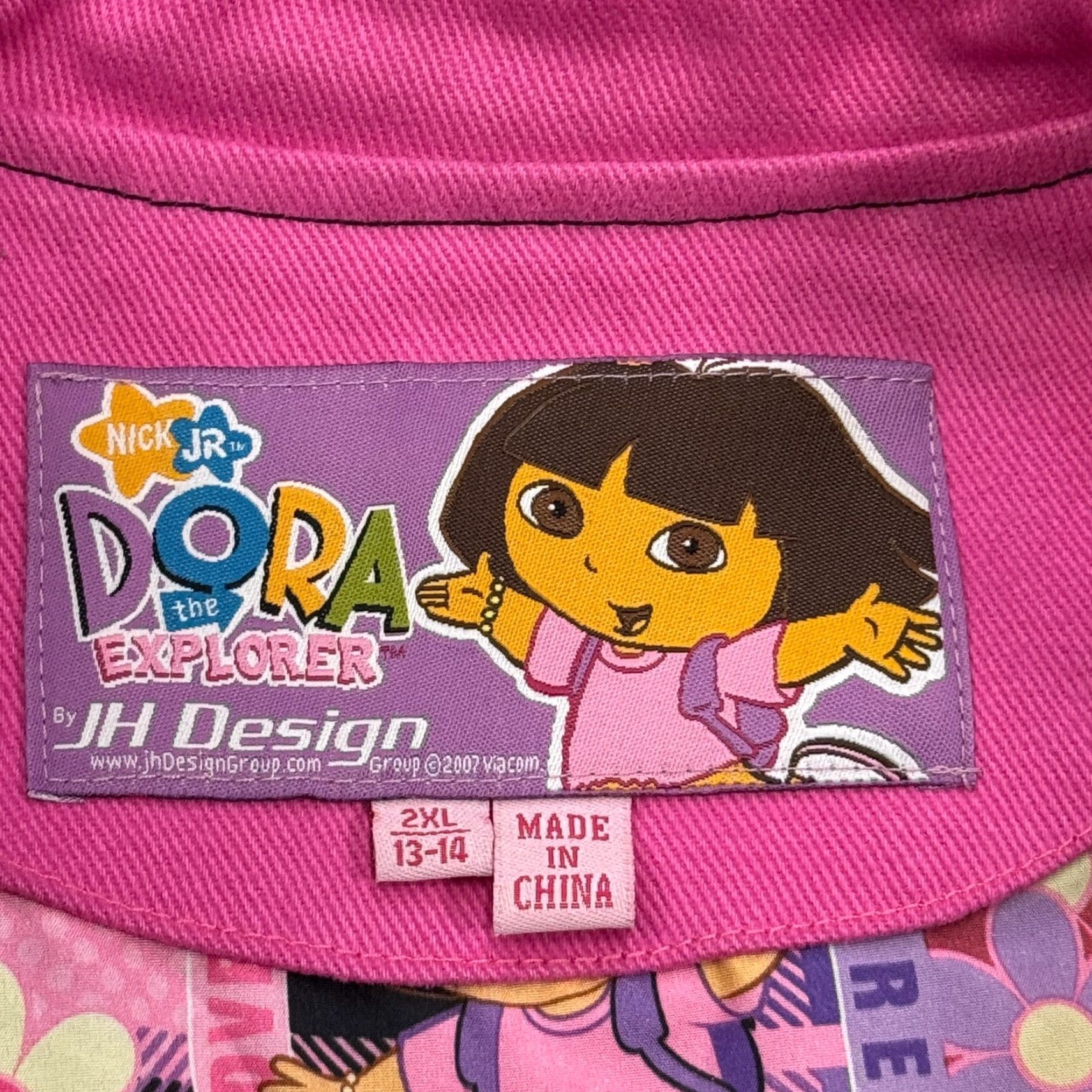 Hamilton VINTAGE Jeff Hamilton Dora the Explorer jacket Mens Bomber Jacket Size US S / EU 44-46 / 1 - 5 Thumbnail