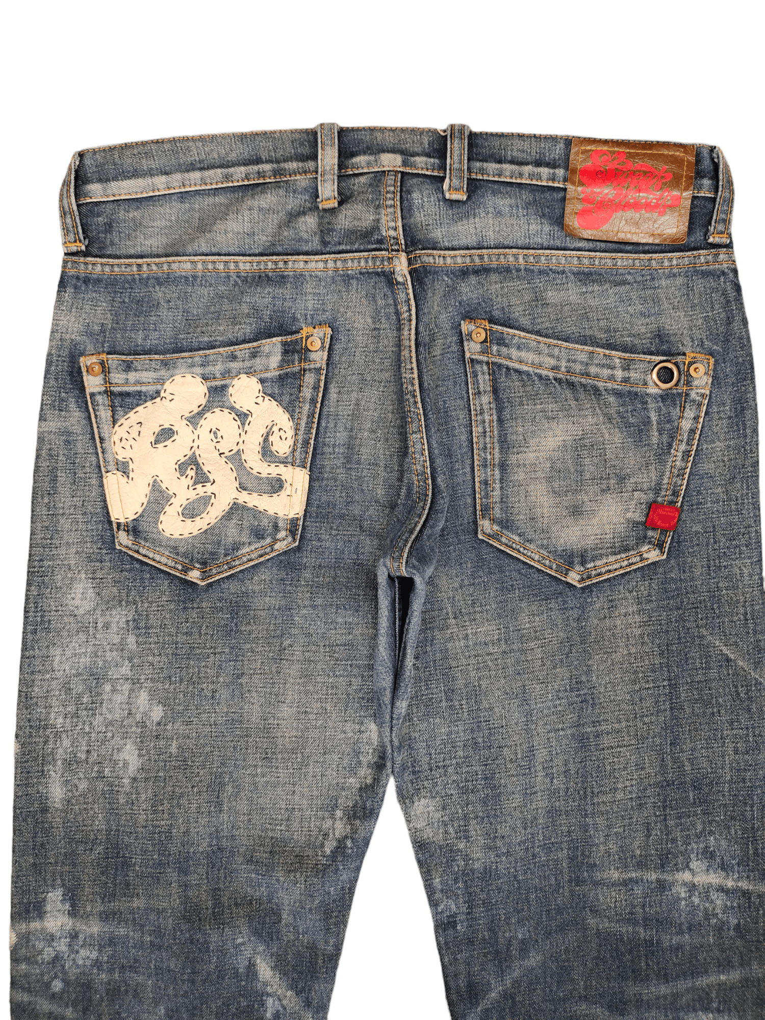 Kapital Japanese Brand Rna Inc. Acid Wash Distressed Denim Jeans Size US 32 / EU 48 - 15 Thumbnail