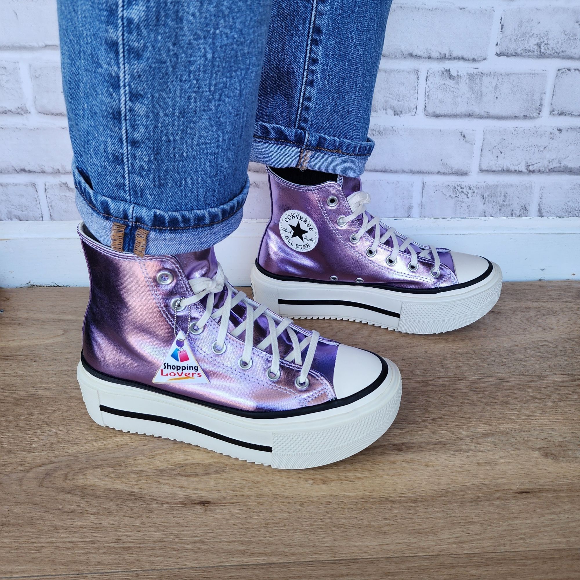 Converse ⭐Converse Chuck Taylor All Star Lift Double Stack Purple 7.5 Size US 7.5 / IT 37.5 - 10 Thumbnail