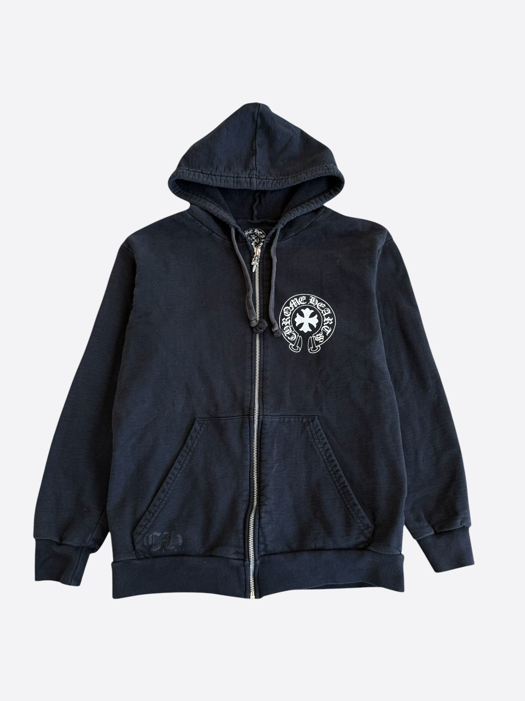 Chrome Hearts Chrome Hearts Black & White Eyechart Zip Up Hoodie Size US L / EU 52-54 / 3 - 1 Thumbnail