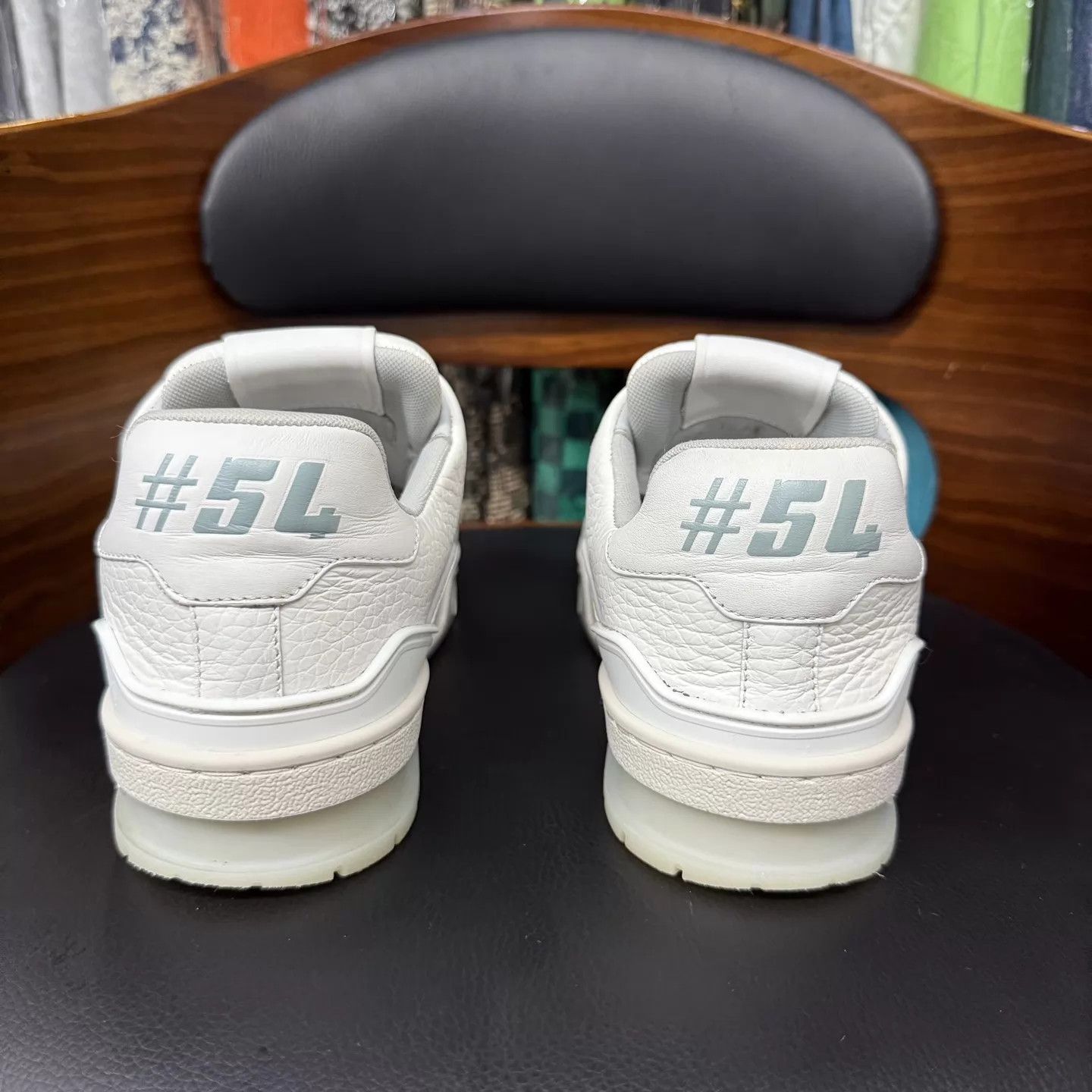 Louis Vuitton LV Trainer White Cement 37 OG Box Light Use Ex Cond Size US 6.5 / IT 36.5 - 3 Thumbnail