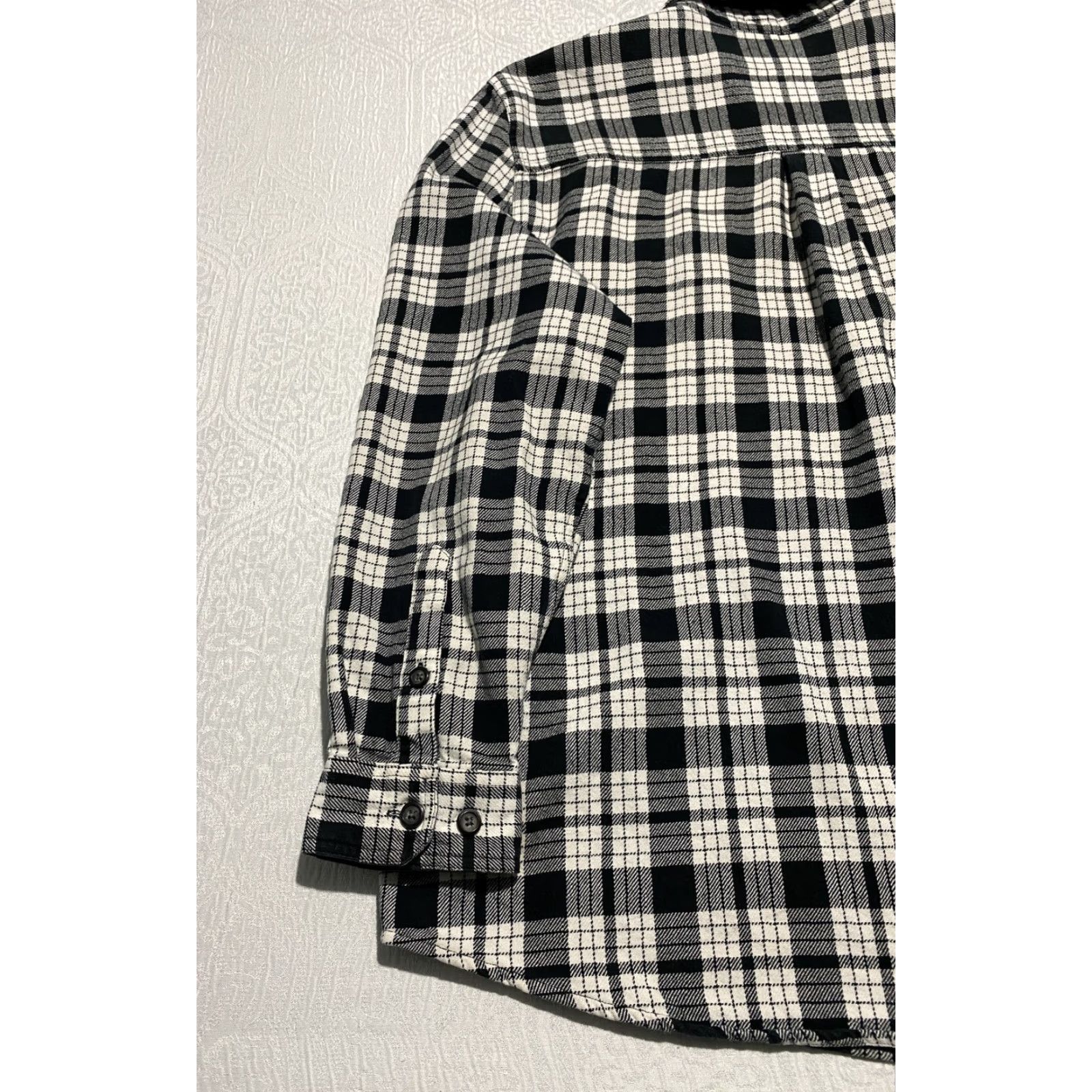 Vintage Anchorage Expedition Flannel Shirt Mens 2XL Black Plaid Long Sleeve Outdoor Workwear Shirt Size US XXL / EU 58 / 5 - 3 Thumbnail