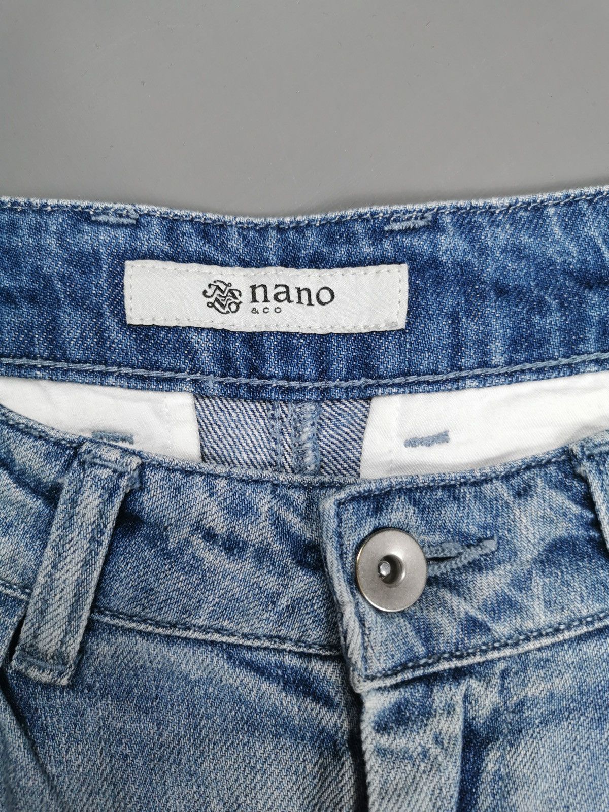 NANO universe Baggy Loose Nano Universe Japan Denim Jeans Size US 26 / EU 42 - 6 Thumbnail