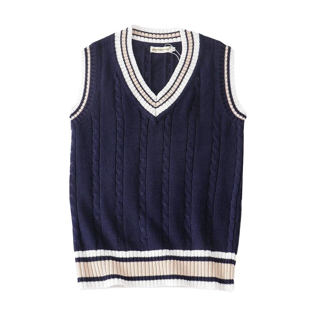 Japanese Brand × Vintage Sleeveless Knitted Sweater Vest Size US XXL / EU 58 / 5 - 3 Thumbnail