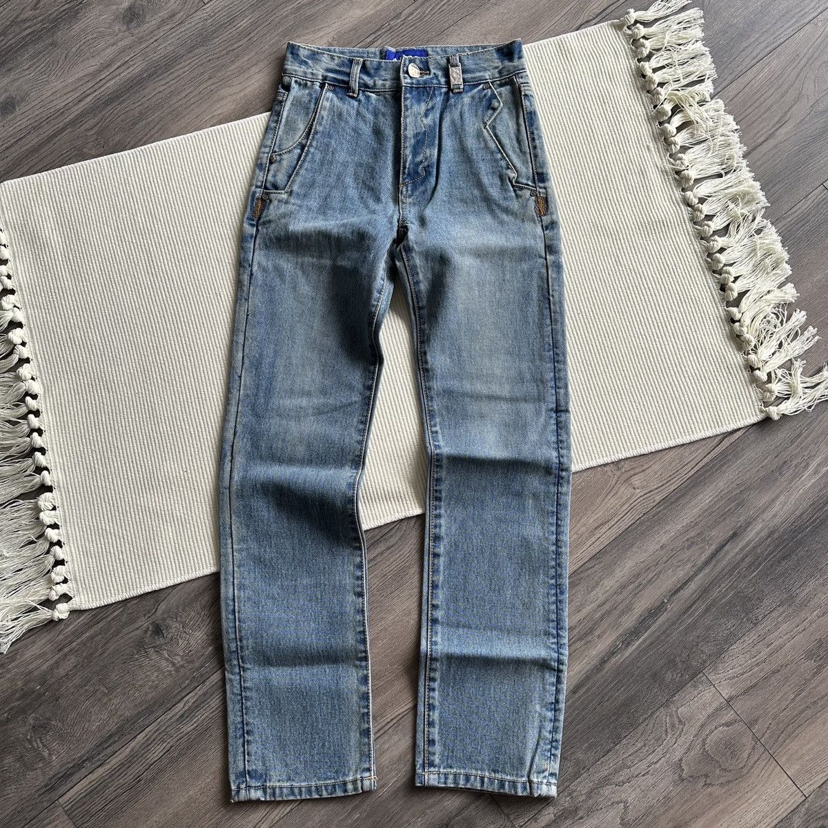Ader Error ADER Error Distressed Denim Japanese Style Blue Jeans Size US 26 / EU 42 - 1 Thumbnail