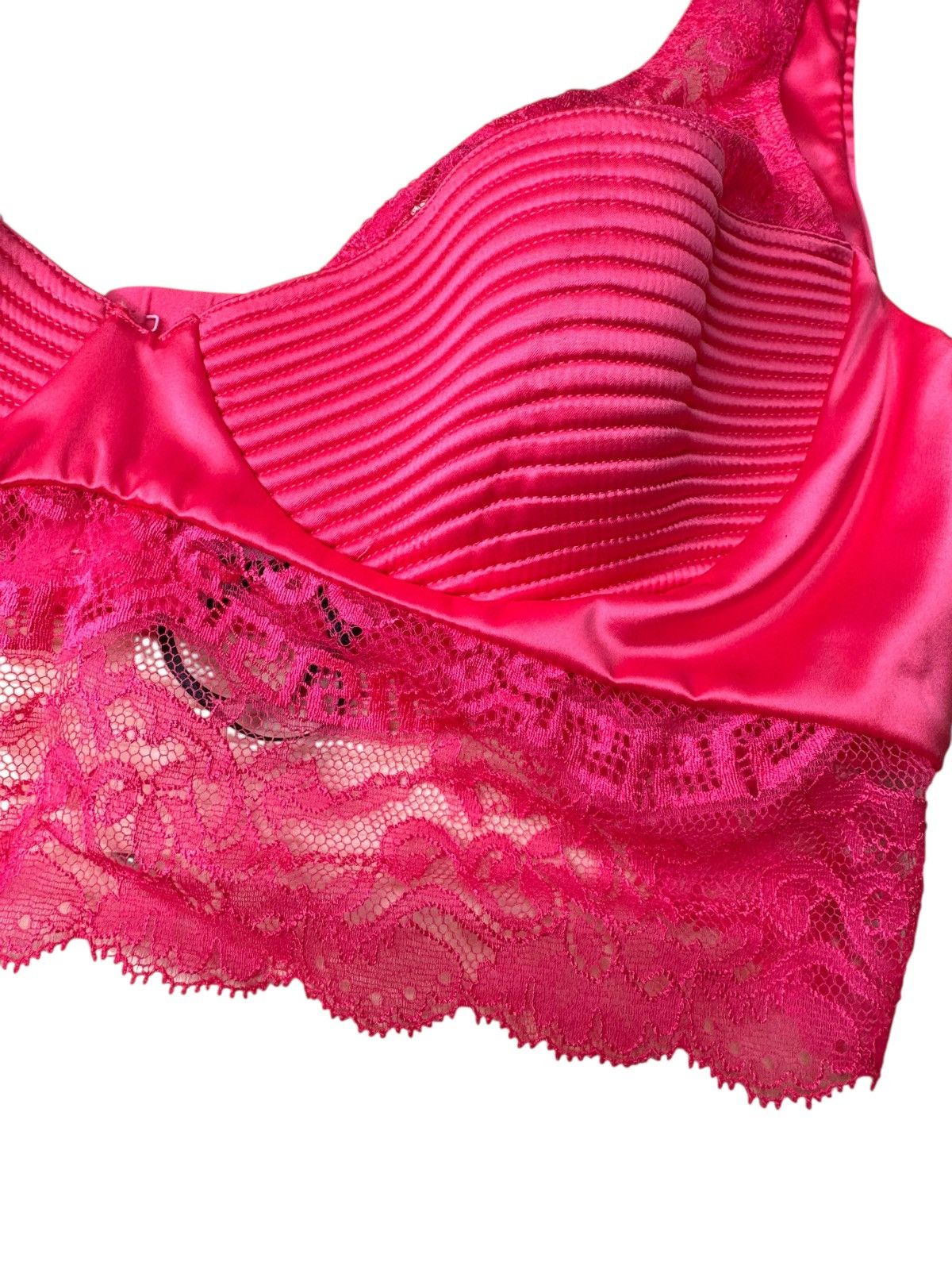 Versace Versace Pink Satin & Lace Bra Made in Italy Size M / US 6-8 / IT 42-44 - 4 Thumbnail