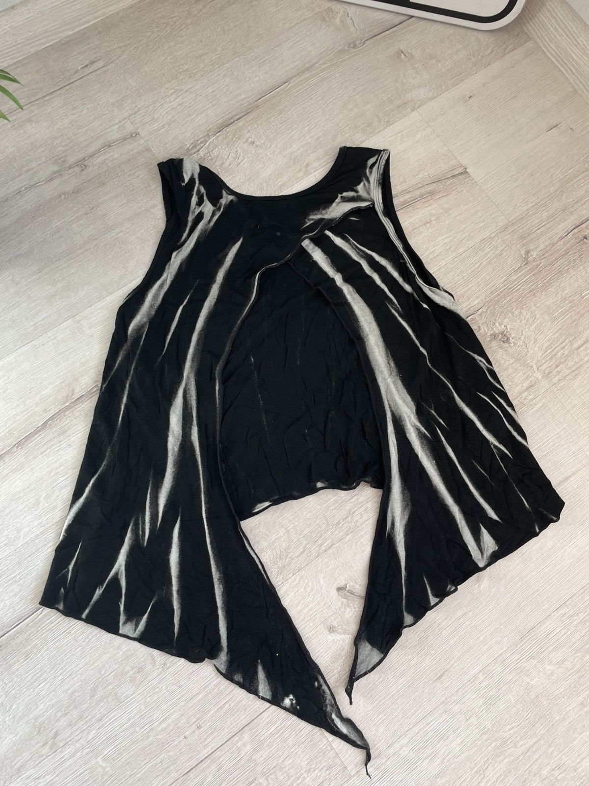 Vintage Vintage Y2k Black Tie Dye Open Back Tank Top Size S / US 4 / IT 40 - 10 Thumbnail
